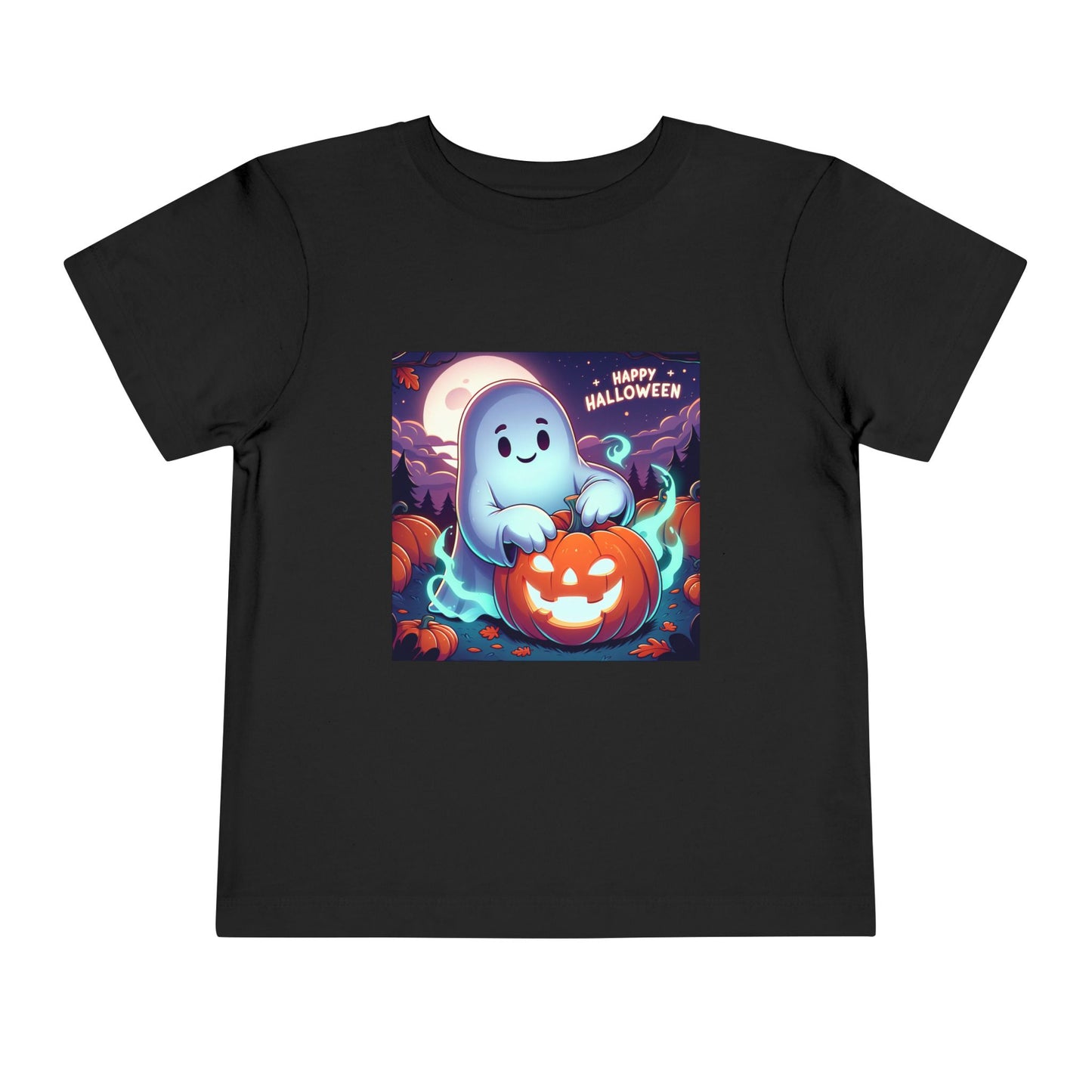 Happy Halloween Toddler Tee, Cute Kids Halloween Shirt, Ghost Pumpkin T-Shirt, Toddler Fall Apparel, Halloween Party Outfit