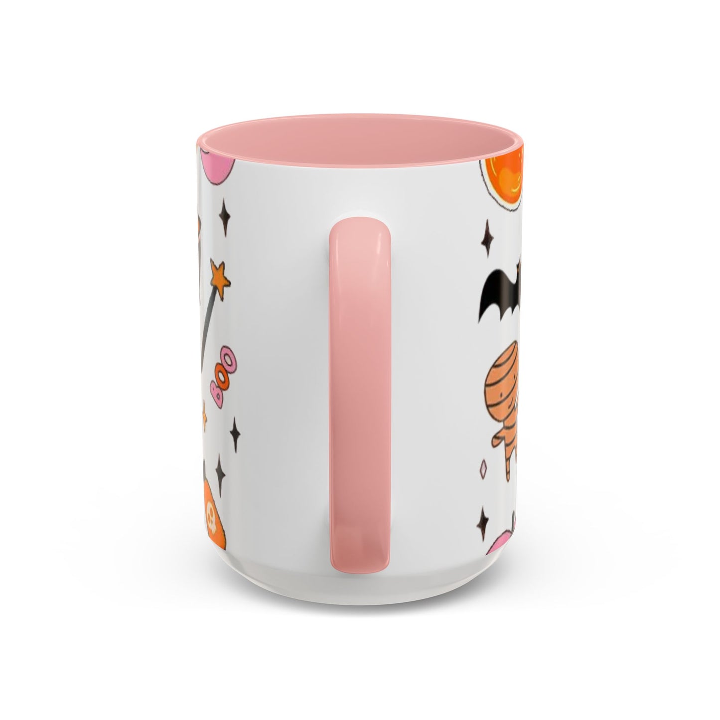 Halloween Accent Coffee Mug - Spooky Cute Designs, Perfect for Fall Décor, Pumpkin, Trick-or-Treat, Autumn Gift, Kids & Adults
