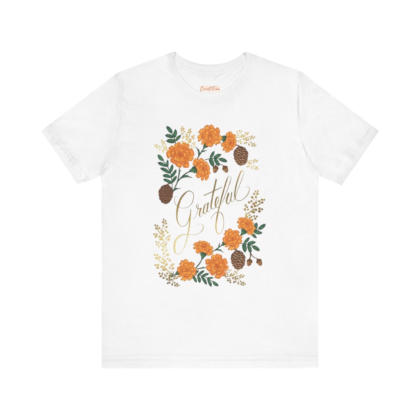 Grateful Floral Short Sleeve Tee