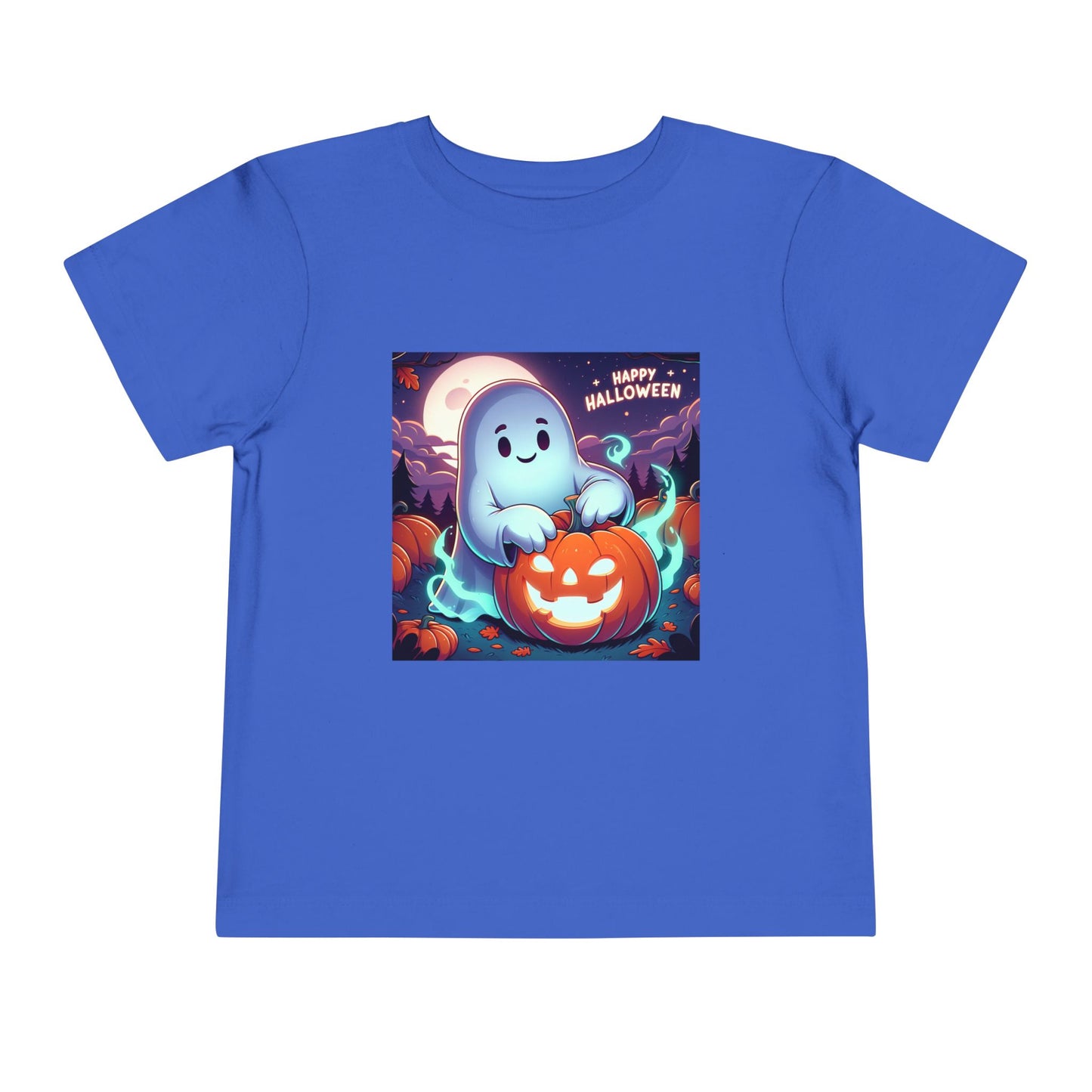 Happy Halloween Toddler Tee, Cute Kids Halloween Shirt, Ghost Pumpkin T-Shirt, Toddler Fall Apparel, Halloween Party Outfit