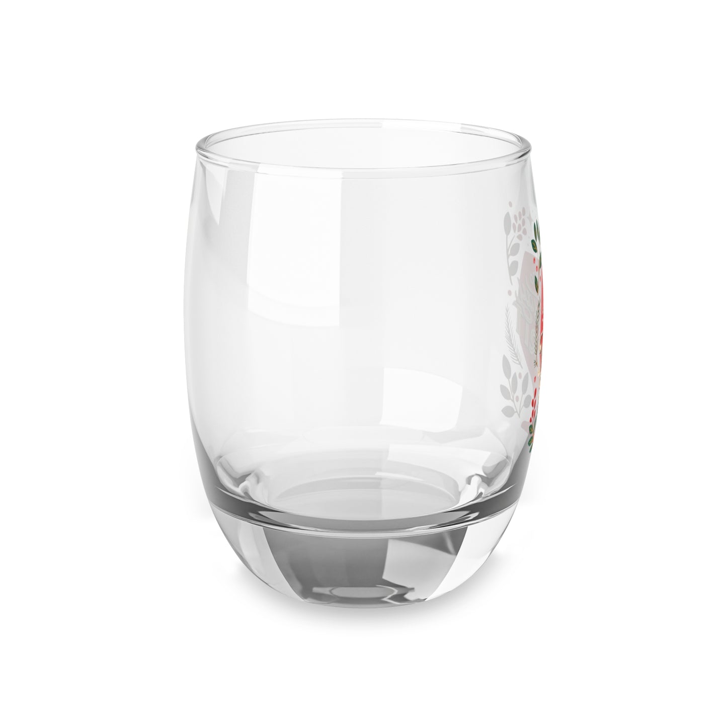 Holiday Spirit Whiskey Glass - Perfect Gift for Home Bar, Christmas Decor, Whiskey Lovers, Festive Cocktails, Seasonal Celebrations