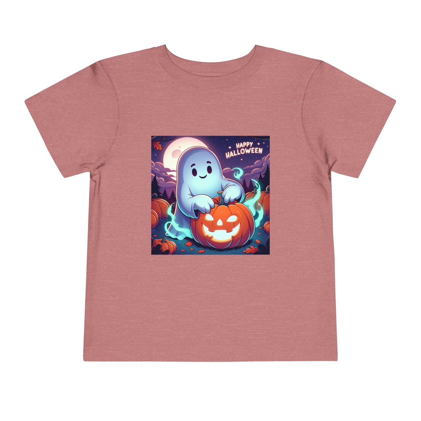 Happy Halloween Toddler Tee, Cute Kids Halloween Shirt, Ghost Pumpkin T-Shirt, Toddler Fall Apparel, Halloween Party Outfit