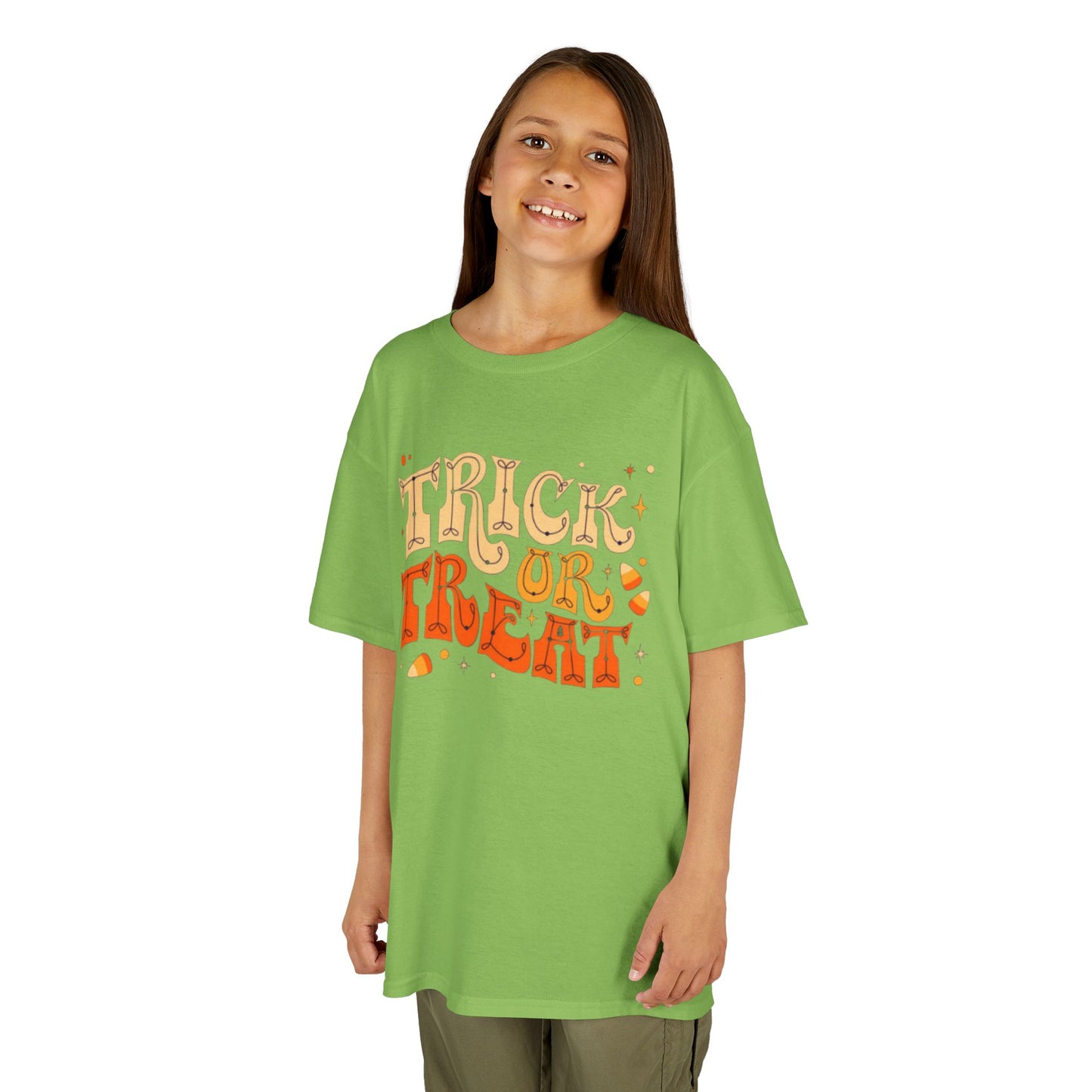 Kids Halloween Tee, Trick or Treat T-Shirt, Halloween Costume Shirt, Spooky Kids Apparel, Fall Festivity Tee