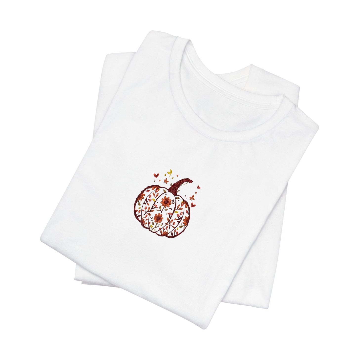 Pumpkin Embroidered Tee