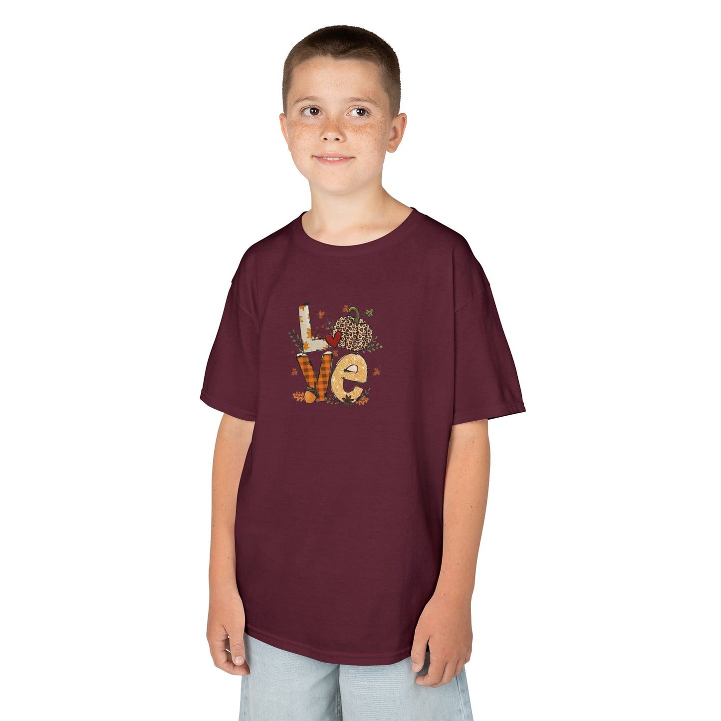 Kids Love Autumn Tee, Cute Kids T-Shirt, Animal Lovers Gift, Eco-Friendly Kids Shirt, Fun Kids Gift, Nature-Themed Apparel