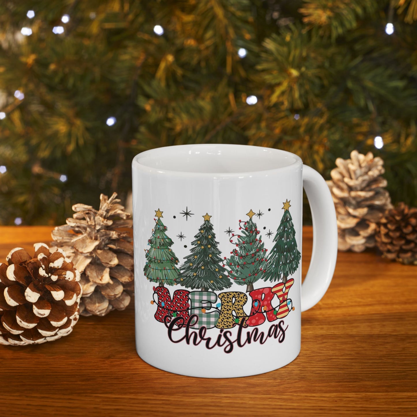 Festive Christmas Mug - Holiday Drinkware, Perfect Gift for Christmas, Seasonal Decor, Hot Cocoa, Winter Celebrations, Cute Holiday Design