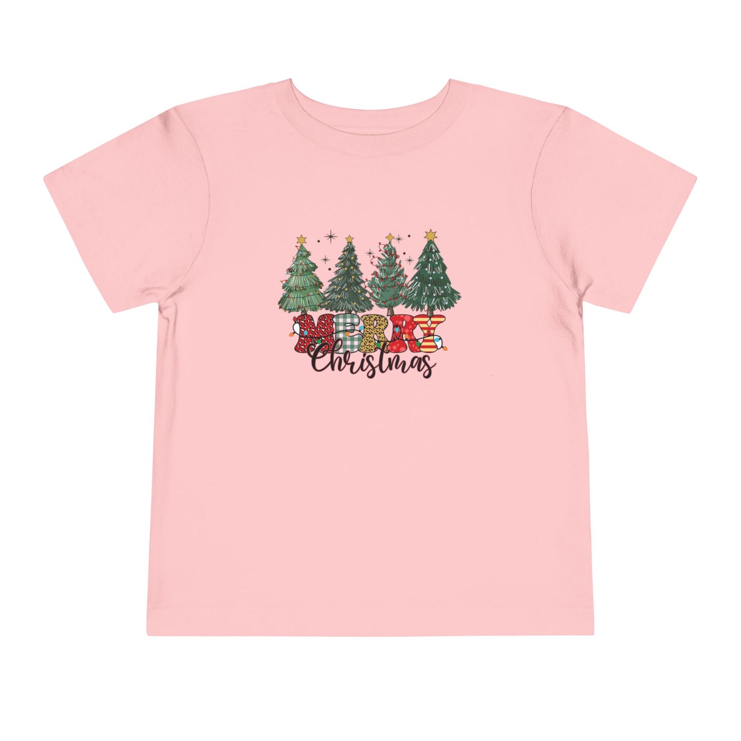 Cozy Christmas Toddler Tee with Tree Design | Perfect for Holiday Photos, Gift, Family Gatherings, Christmas Celebrations, Kids Apparel