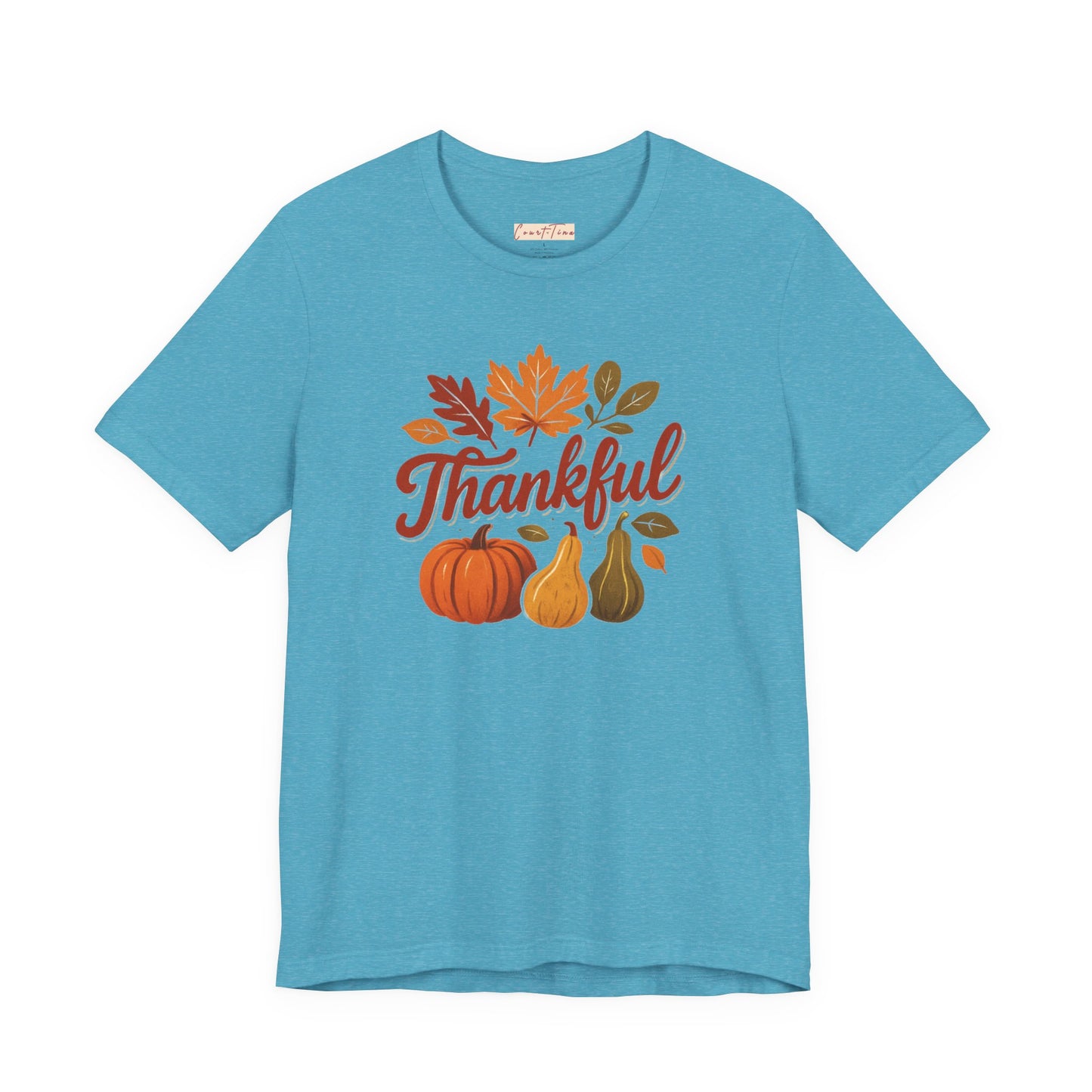 Fall Harvest Thankful Tee, Autumn Shirt, Thanksgiving Gift, Cozy Casual Wear, Unisex Fall Tee, Seasonal Apparel