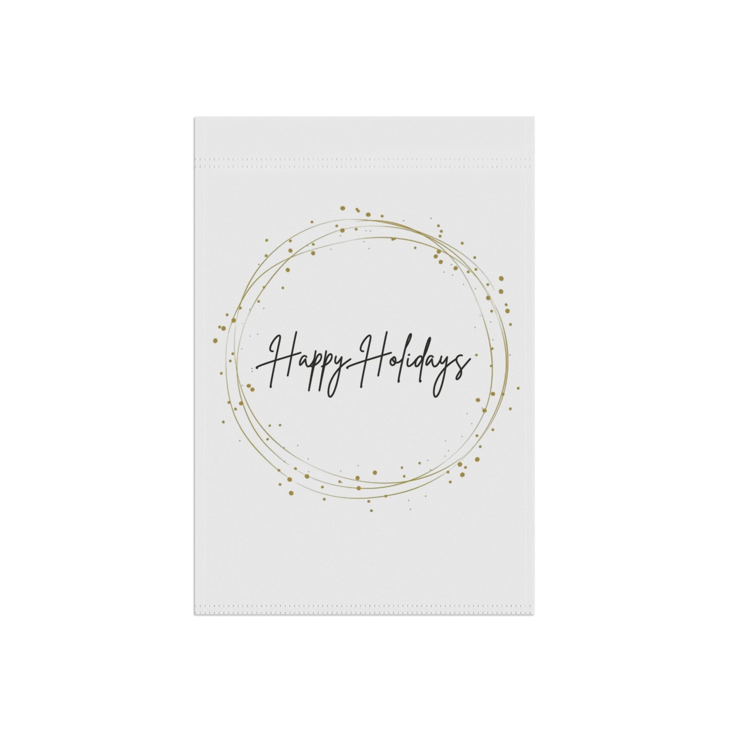 Happy Holidays Garden Banner, Decorative Yard Flag, Holiday Decor, Green House Banner for Christmas, Festive Outdoor Decoration