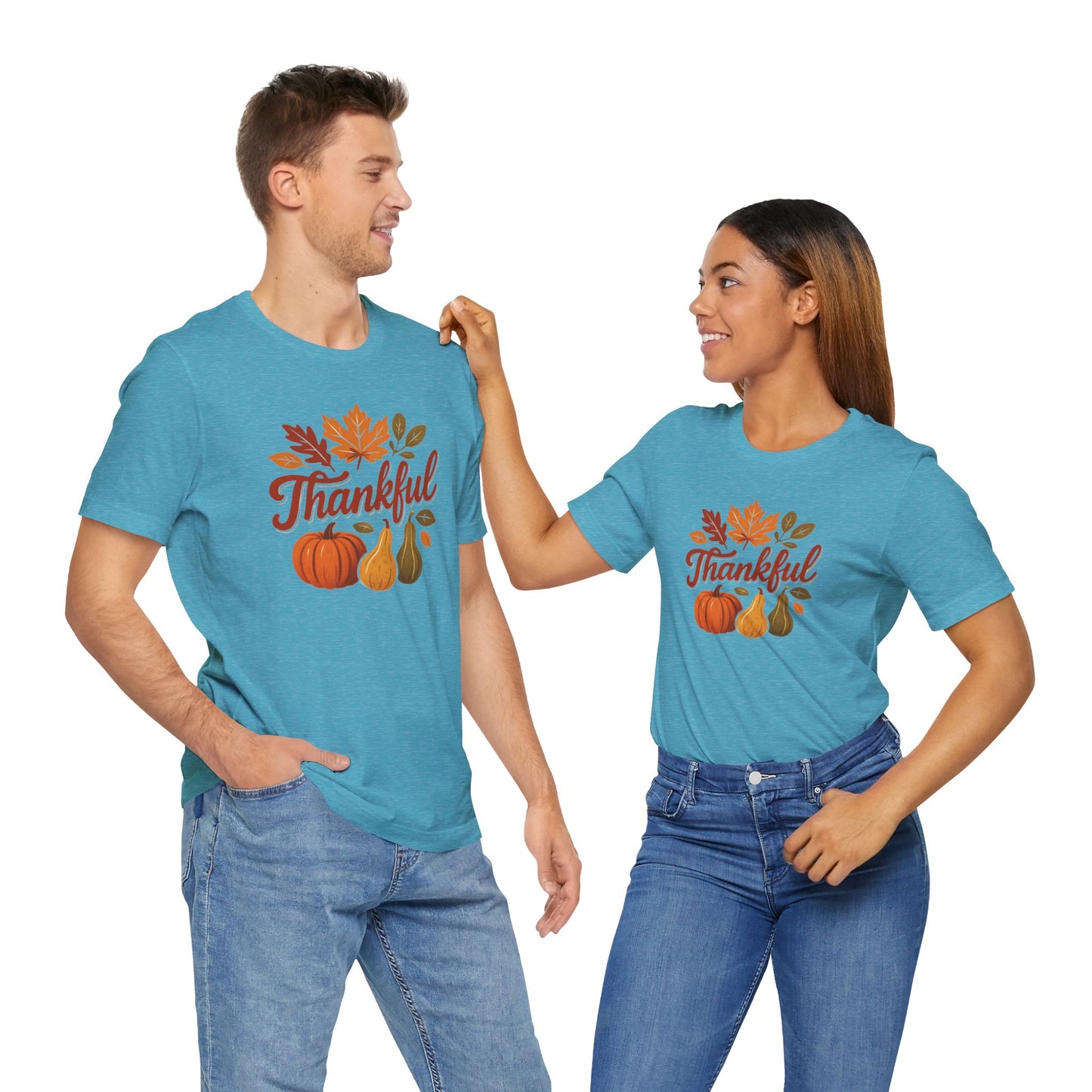 Fall Harvest Thankful Tee, Autumn Shirt, Thanksgiving Gift, Cozy Casual Wear, Unisex Fall Tee, Seasonal Apparel