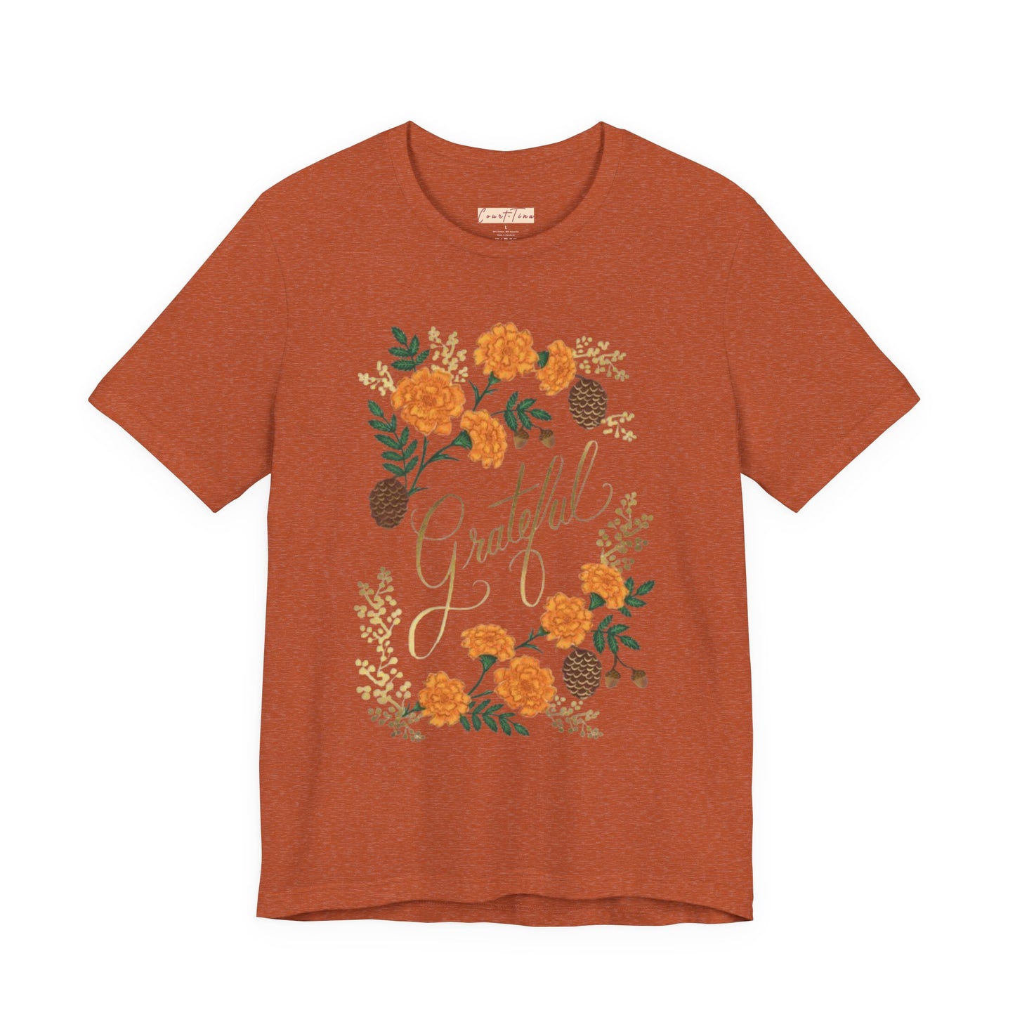Grateful Floral Short Sleeve Tee