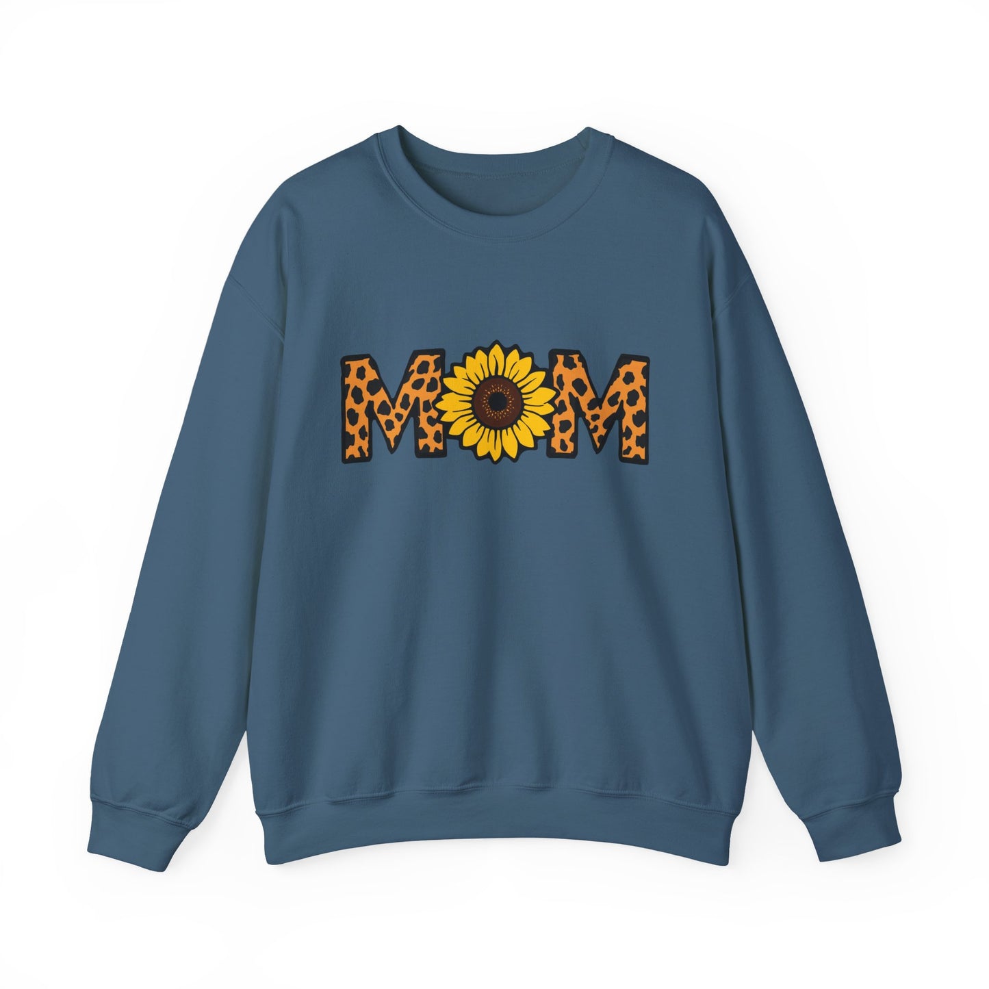 Sunflower Mom Crewneck Sweatshirt, Cozy Gift for Mothers, Mother's Day Apparel, Birthday Gift, Stylish Casual Wear