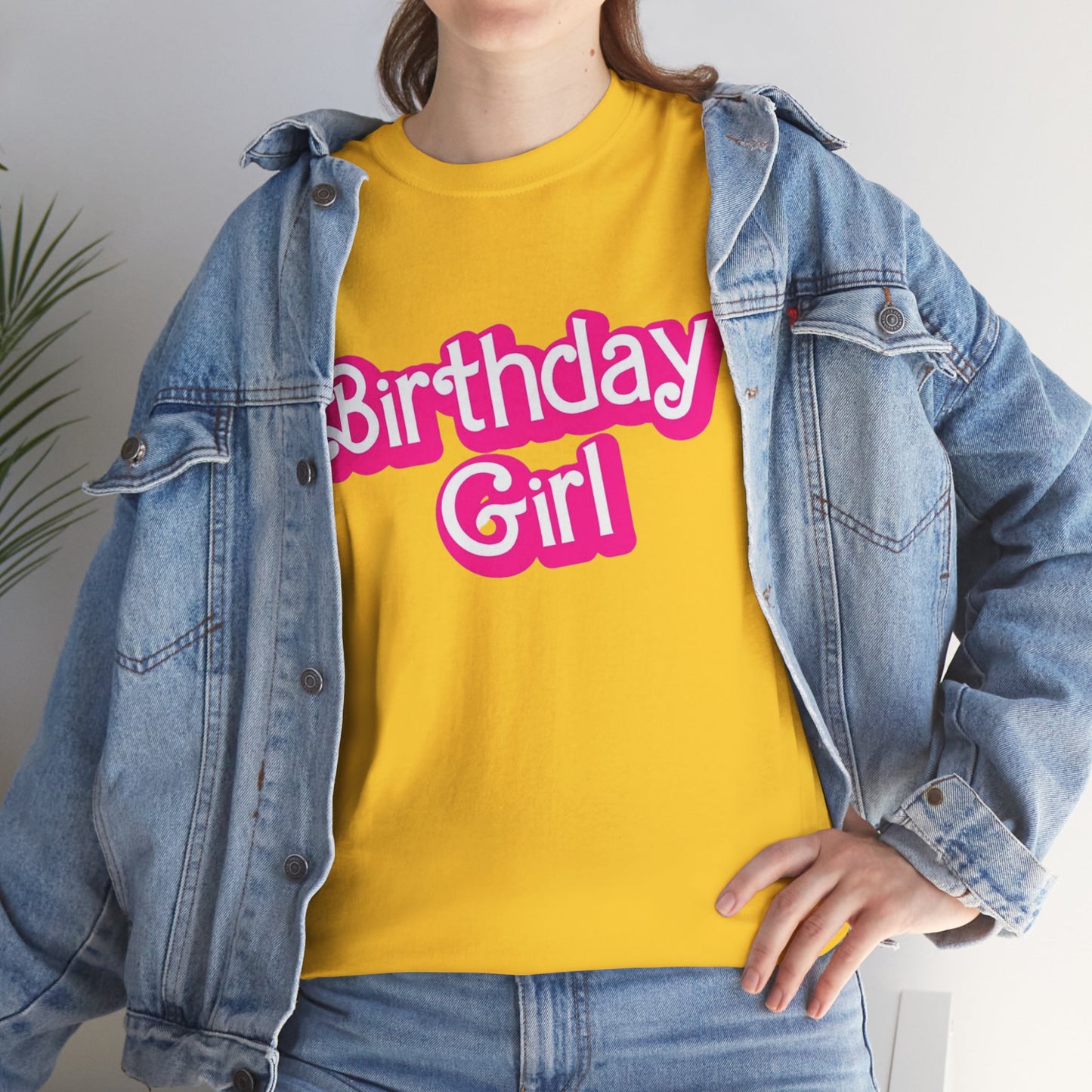 Birthday Girl Unisex Heavy Cotton Tee, Fun Party Tee, Birthday Celebration Shirt, Gift for Birthday Girl, Lounge Wear, Trendy Casual Top