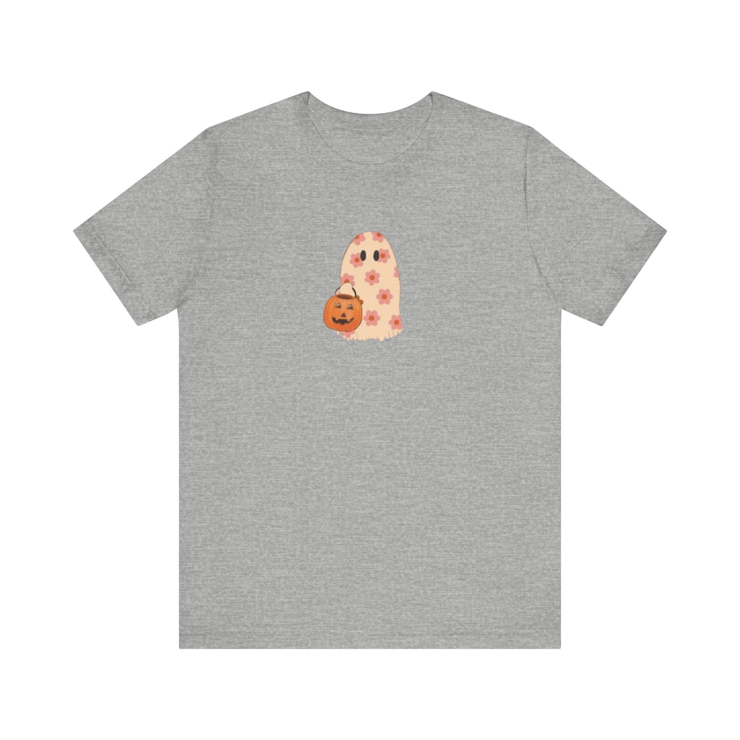 Halloween Ghost Tee, Cute Halloween Shirt, Pumpkin T-Shirt, Unisex Casual Wear, Spooky Season Apparel, Comfortable  Tee