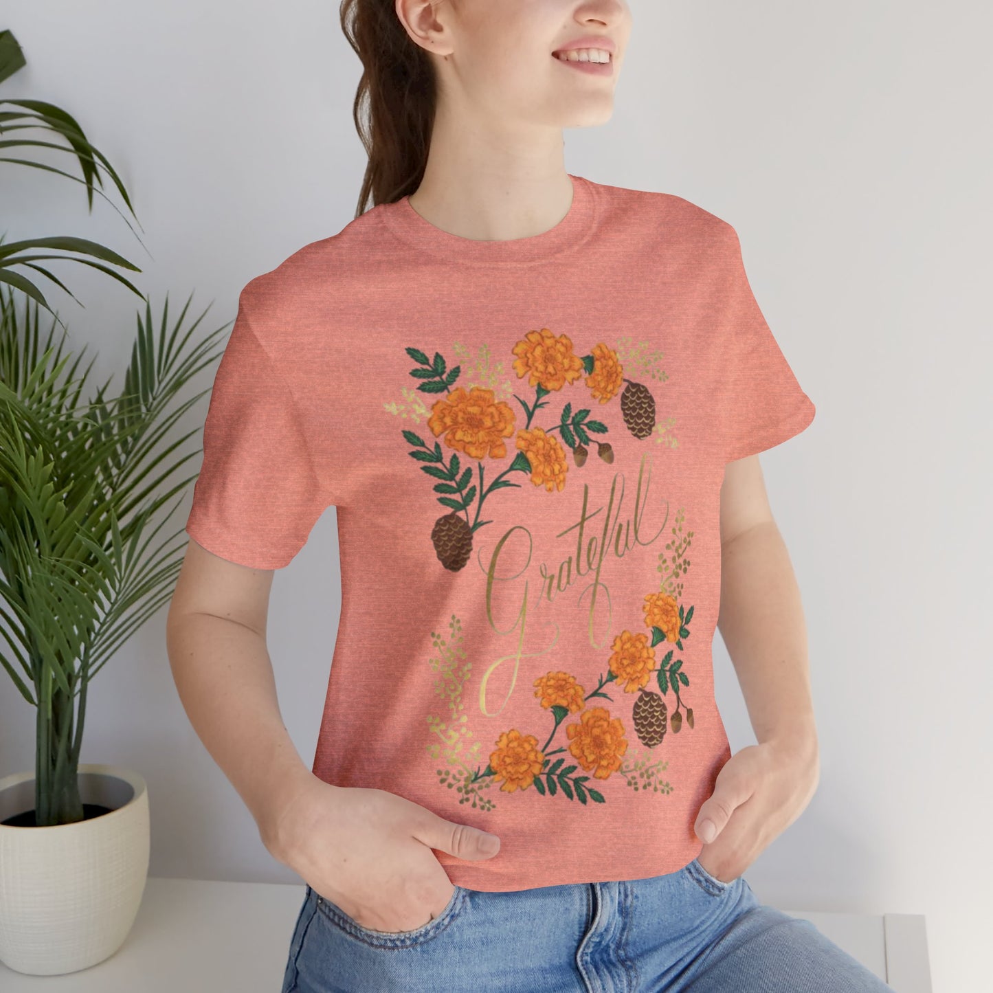 Grateful Floral Short Sleeve Tee