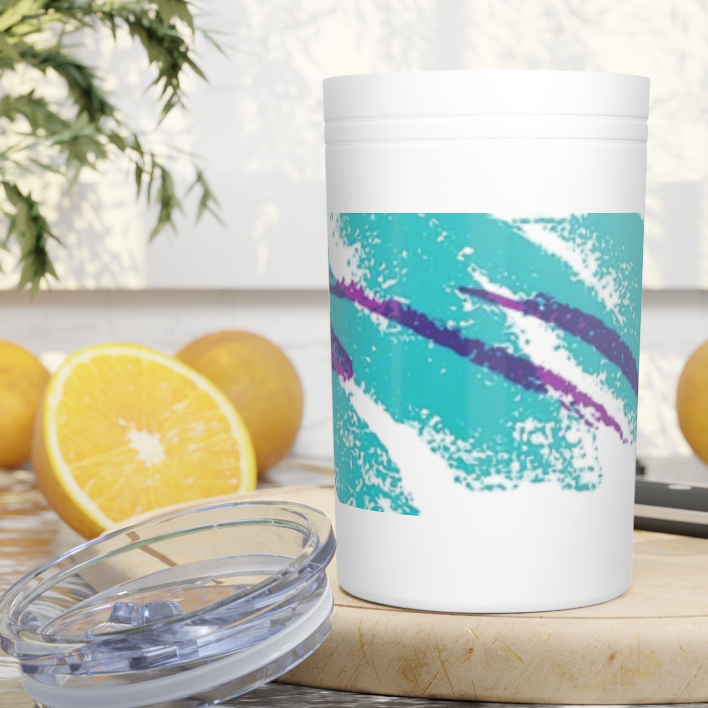 Retro Vibrant Insulated Tumbler, 11oz | Colorful Travel Mug, Gift for Her, Coffee Tumbler, Summer Vibes, Eco-Friendly Drinkware