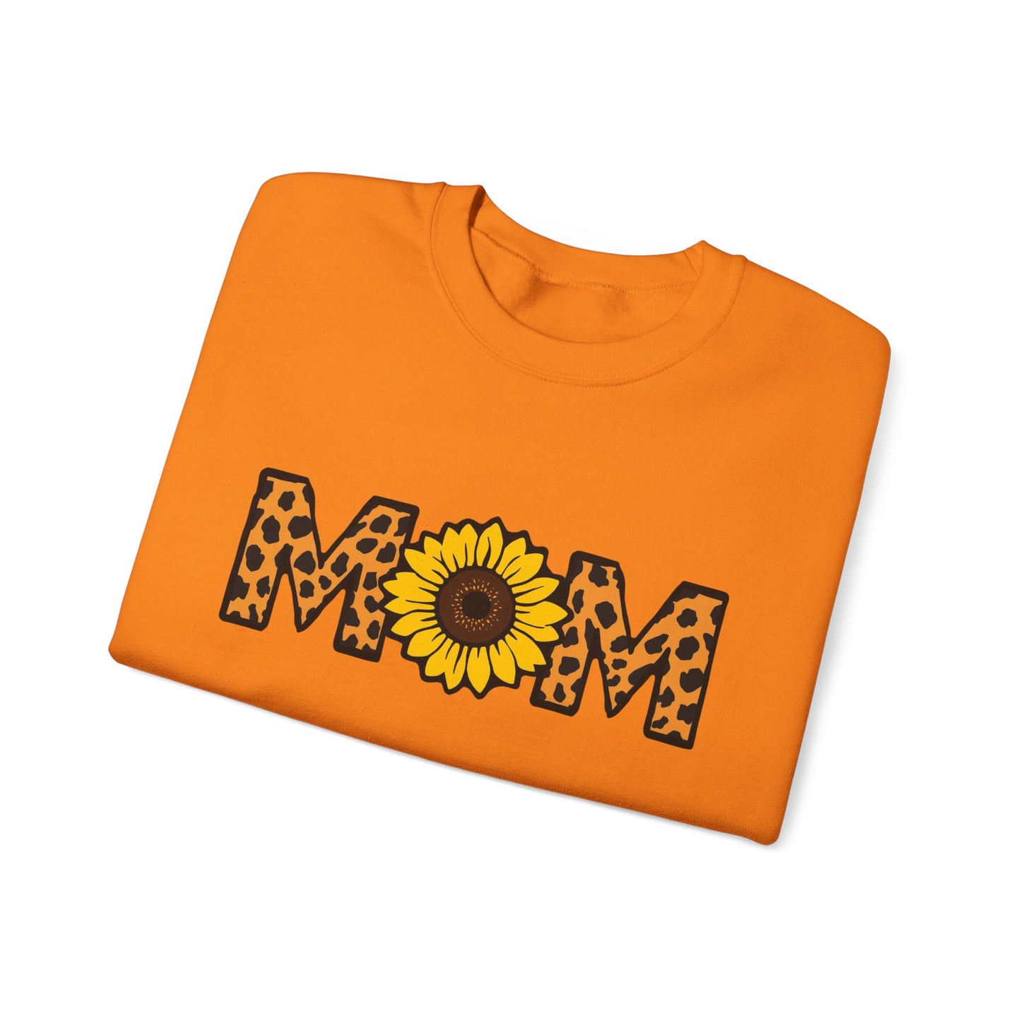 Sunflower Mom Crewneck Sweatshirt, Cozy Gift for Mothers, Mother's Day Apparel, Birthday Gift, Stylish Casual Wear