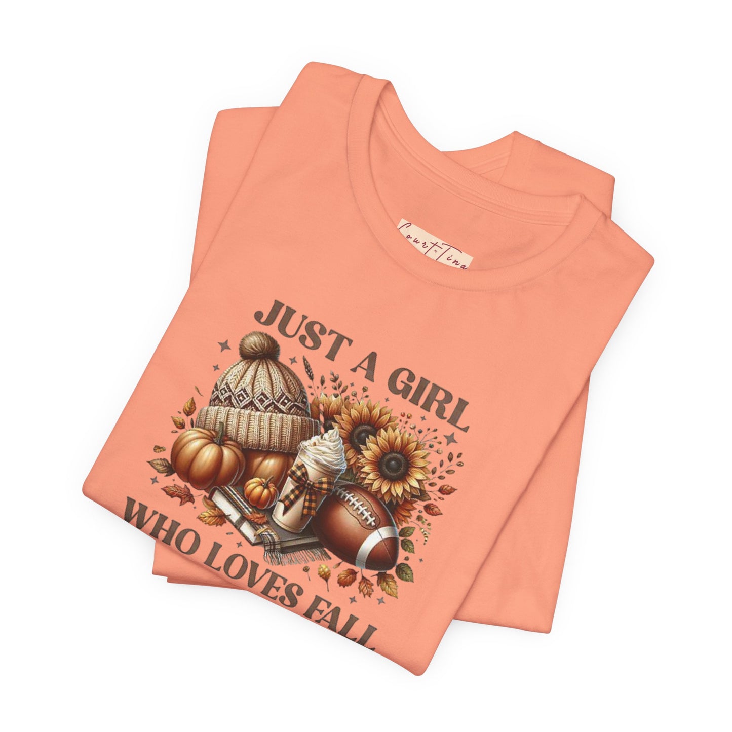 Fall Lover Tee, Just a Girl Who Loves Fall Shirt, Autumn Graphic Tee, Seasonal Sweatshirt, Cozy Fall Apparel, Thanksgiving Gift