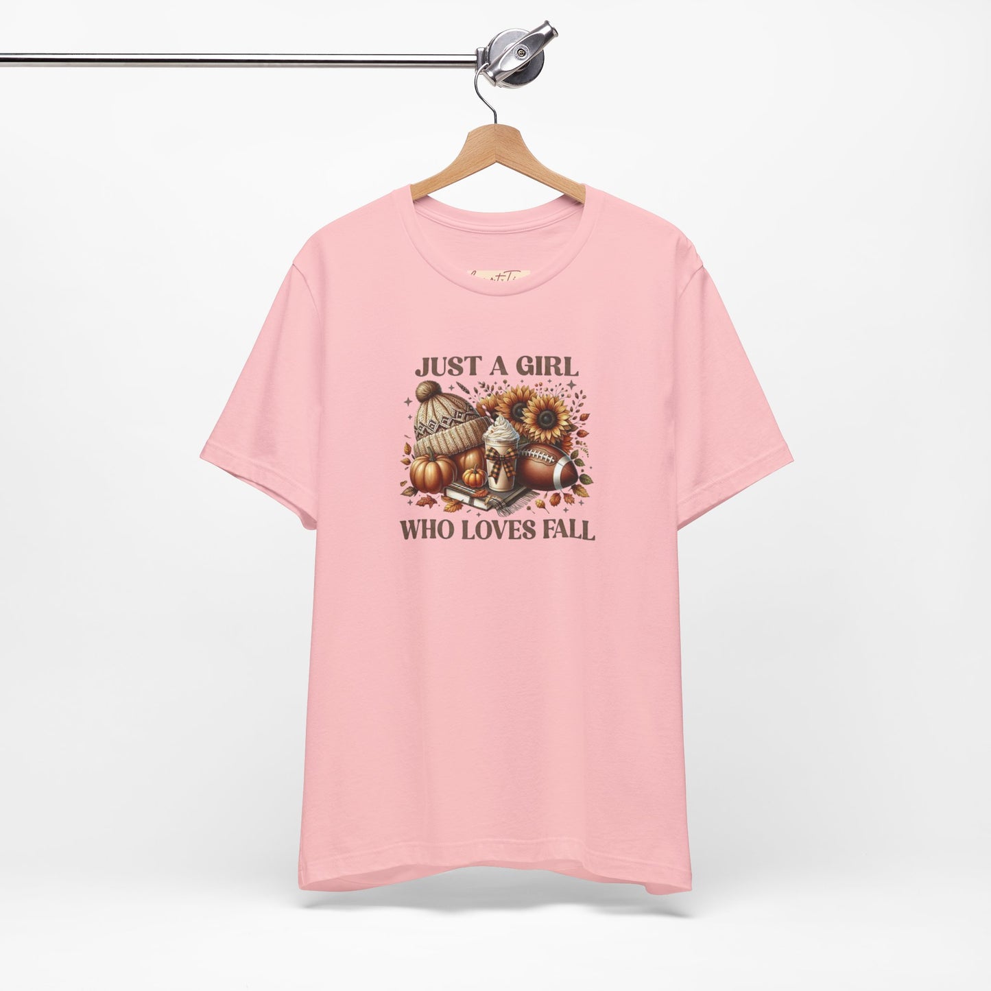 Fall Lover Tee, Just a Girl Who Loves Fall Shirt, Autumn Graphic Tee, Seasonal Sweatshirt, Cozy Fall Apparel, Thanksgiving Gift