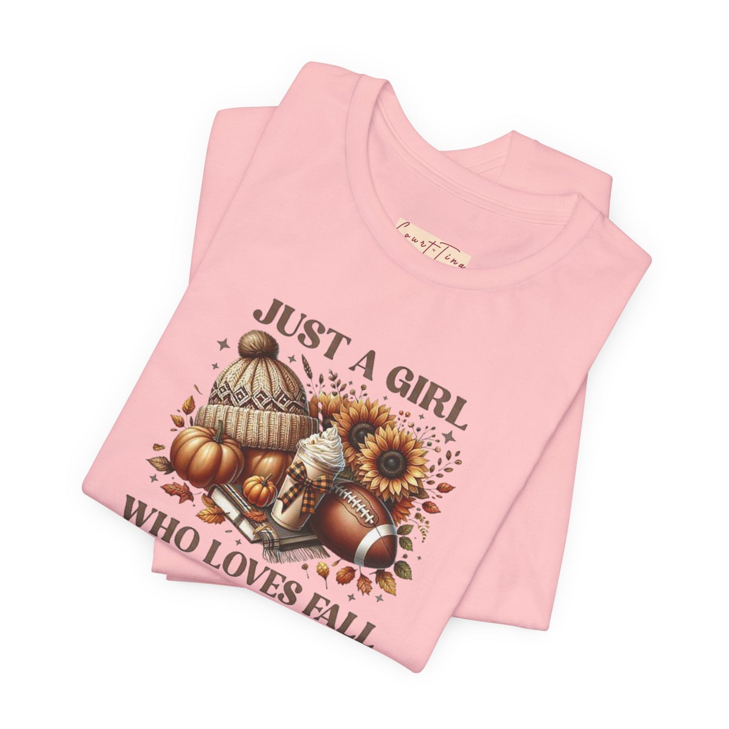 Fall Lover Tee, Just a Girl Who Loves Fall Shirt, Autumn Graphic Tee, Seasonal Sweatshirt, Cozy Fall Apparel, Thanksgiving Gift