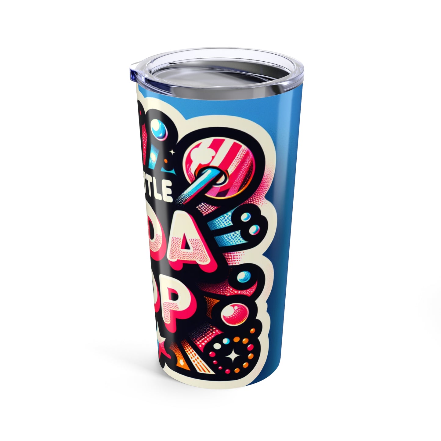 Colorful Soda Pop Tumbler - Fun Drinkware for Parties, Summer, Gifts, Travel, Home