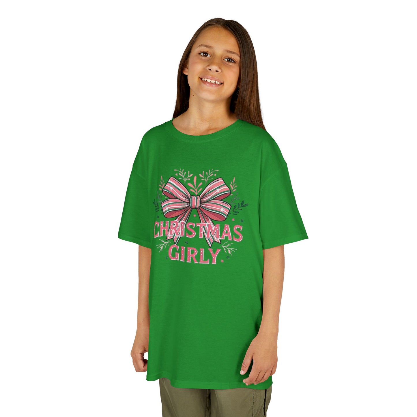 Cute Christmas Tee for Kids, Holiday Gift, Girly T-Shirt, Festive Apparel, Fun Christmas Outfit, Xmas Shirt for Girls