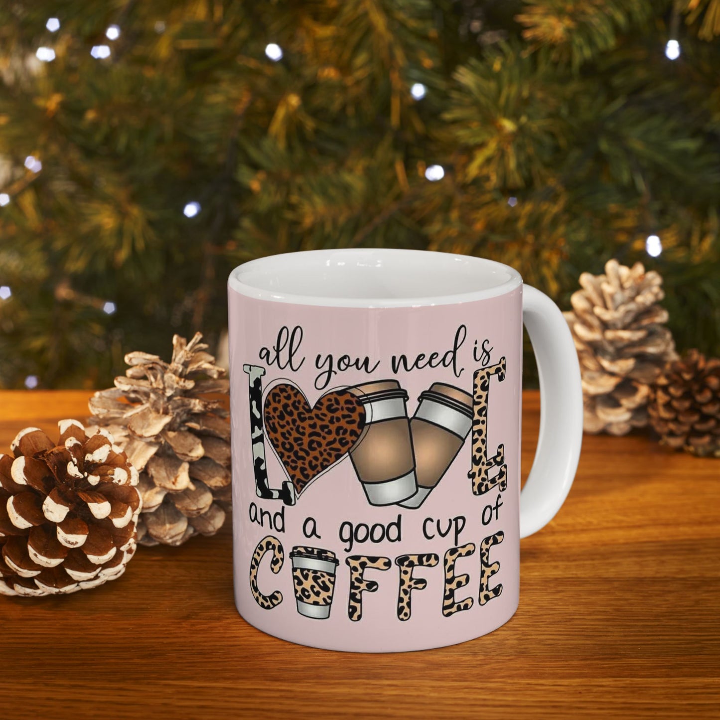 Love & Coffee Ceramic Mug