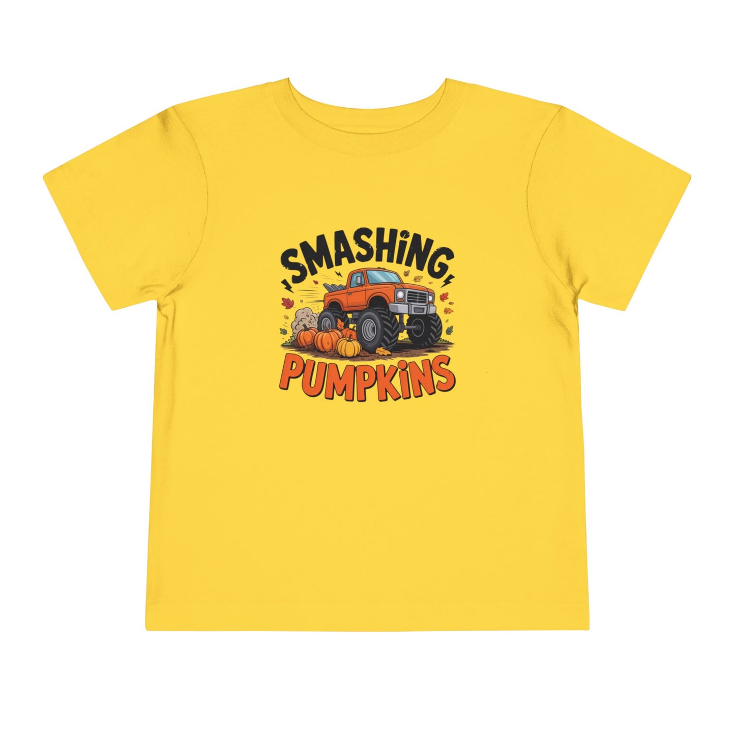 Toddler Smashing Pumpkins Tee - Adorable 'Smashing Pumpkins' Graphic, Perfect for Fall, Halloween, Kids' Costume, Pumpkin Patch
