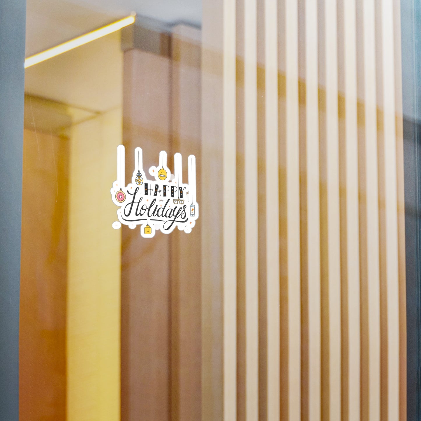 Holiday Theme Kiss-Cut Vinyl Decals