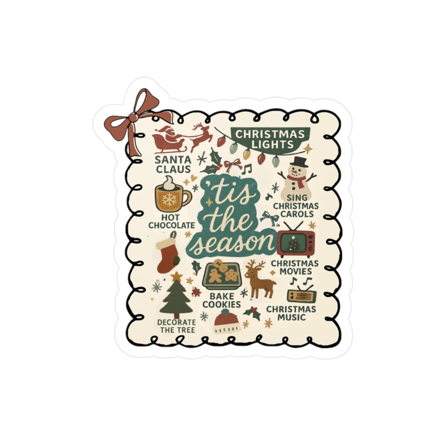 All Things Christmas Vinyl Decal