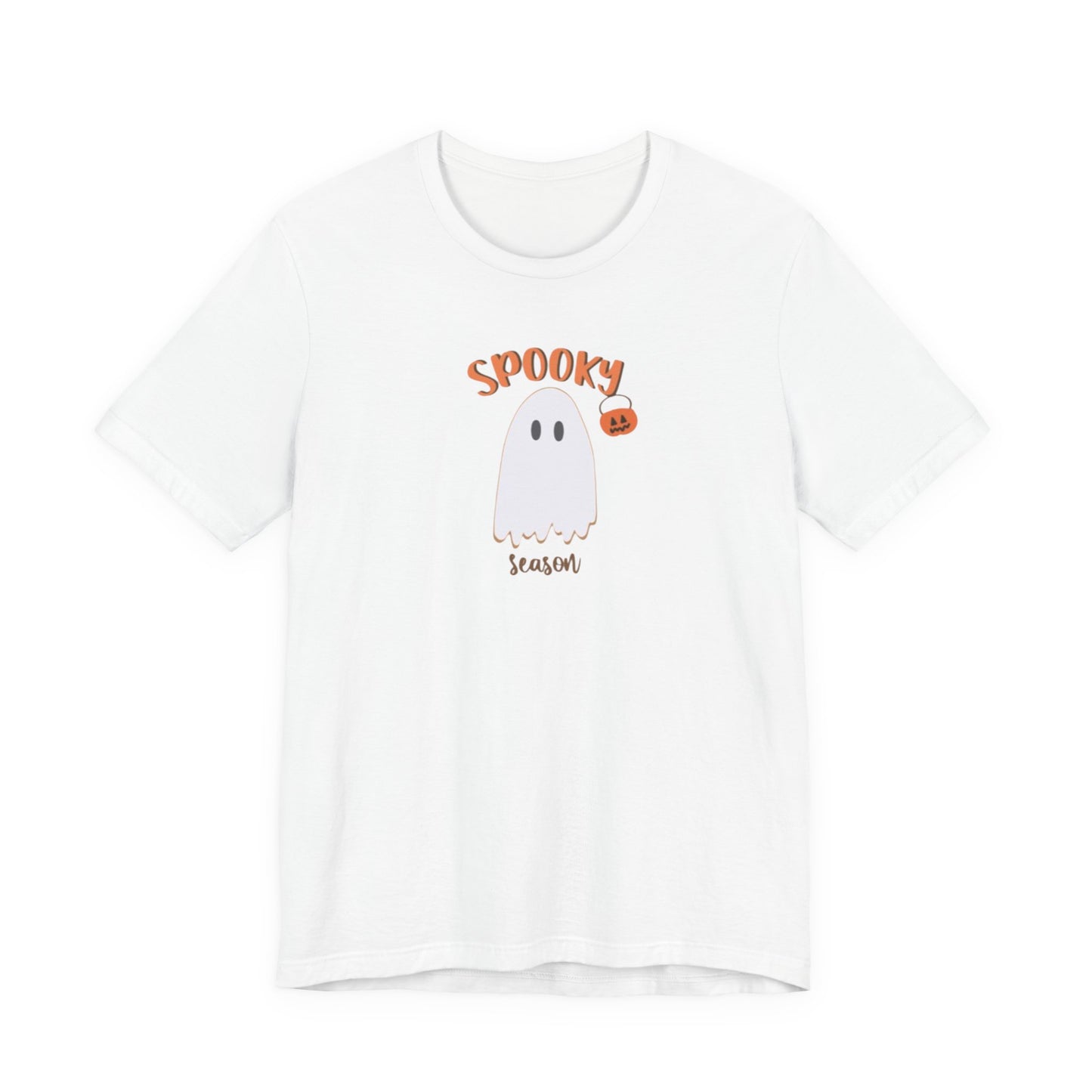 Spooky Ghost Unisex Tee, Halloween Shirt, Cute Ghost T-Shirt, Casual Halloween Outfit, Fun Gift for Ghost Lovers