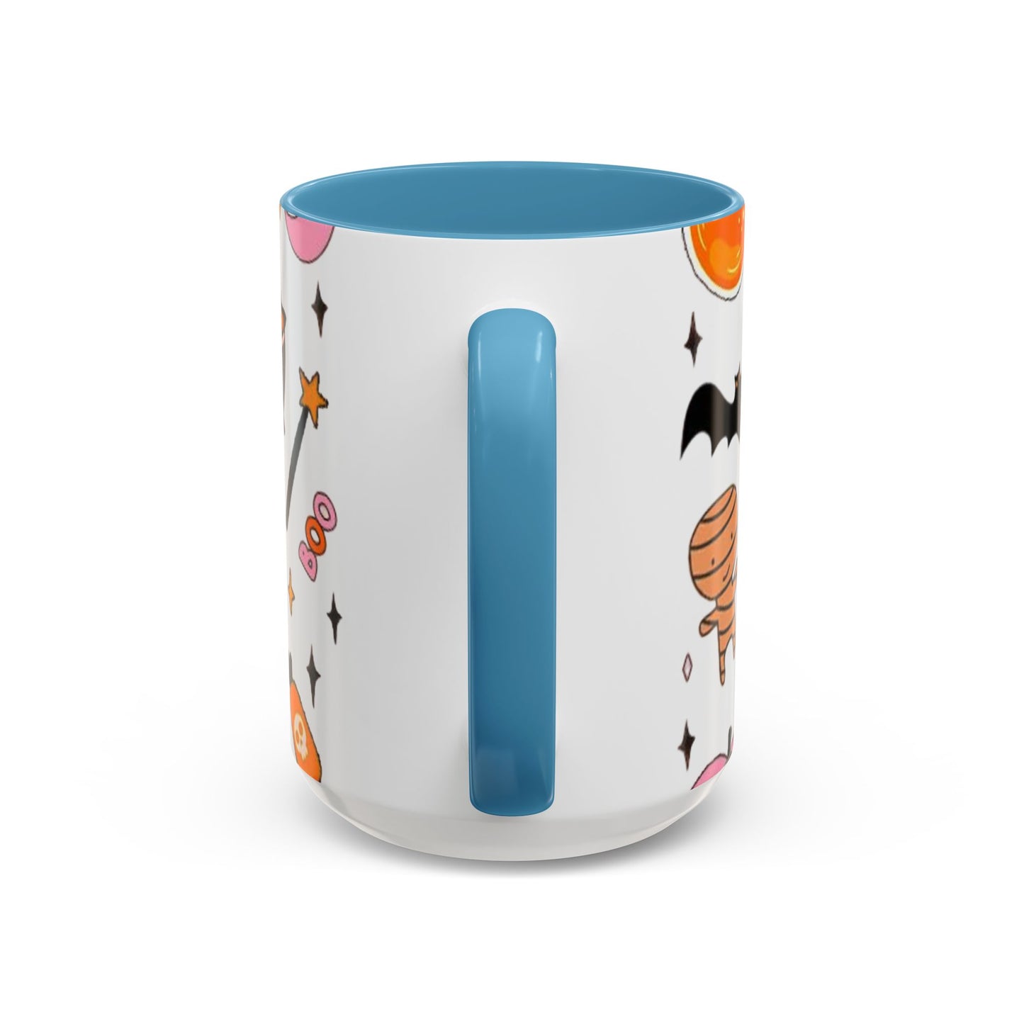 Halloween Accent Coffee Mug - Spooky Cute Designs, Perfect for Fall Décor, Pumpkin, Trick-or-Treat, Autumn Gift, Kids & Adults