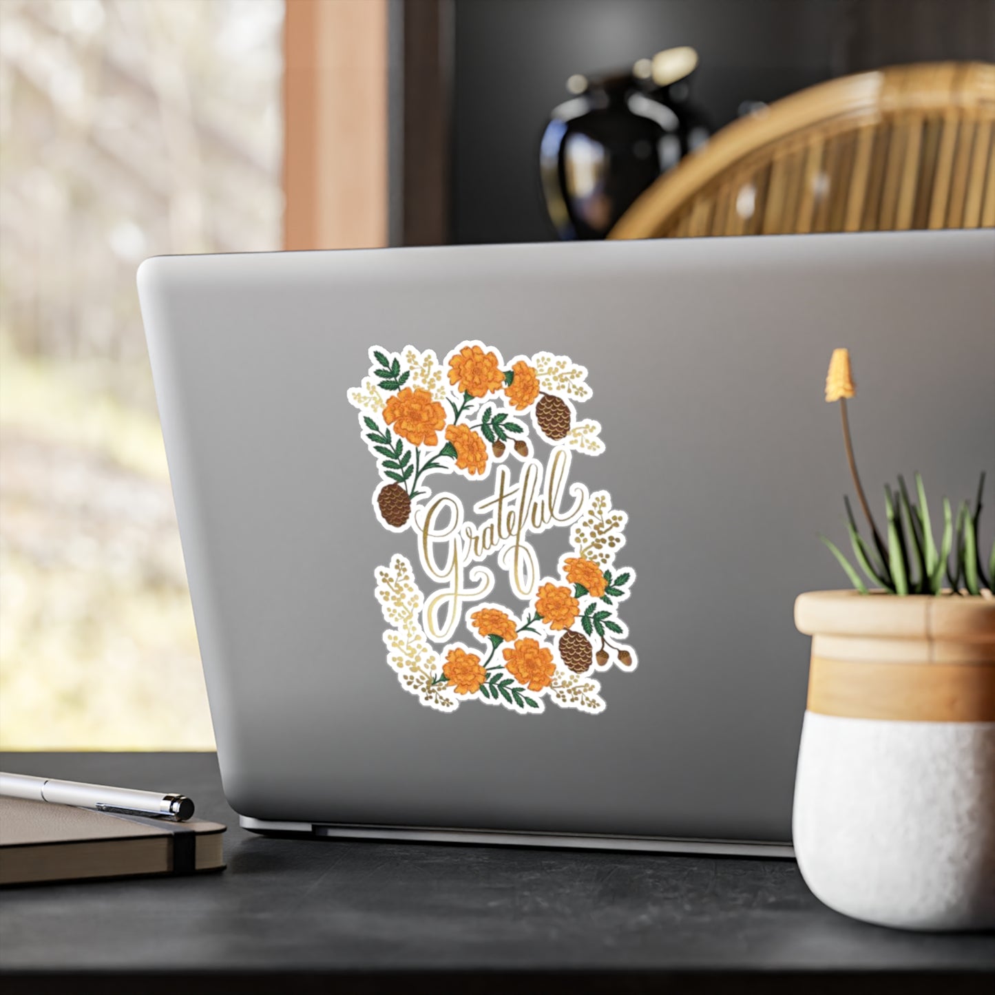 Grateful Floral Vinyl Decals