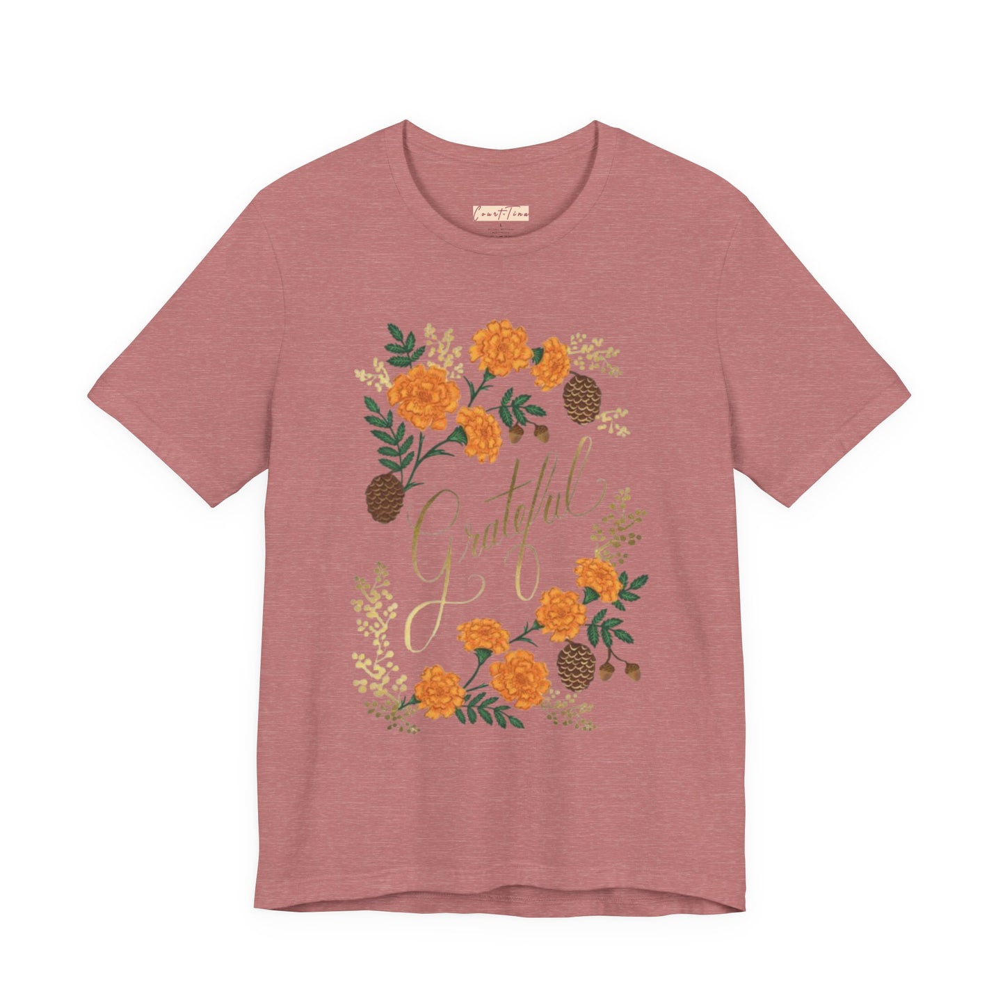 Grateful Floral Short Sleeve Tee