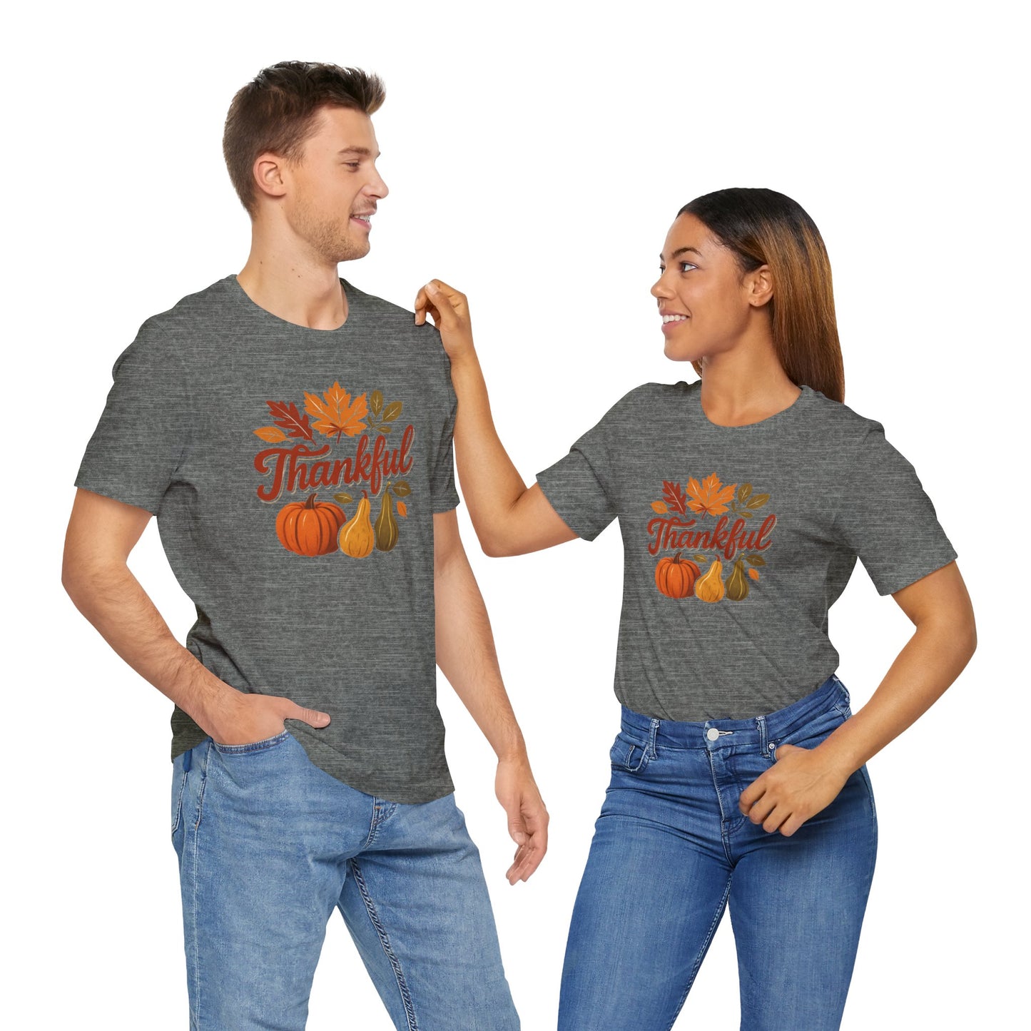 Fall Harvest Thankful Tee, Autumn Shirt, Thanksgiving Gift, Cozy Casual Wear, Unisex Fall Tee, Seasonal Apparel