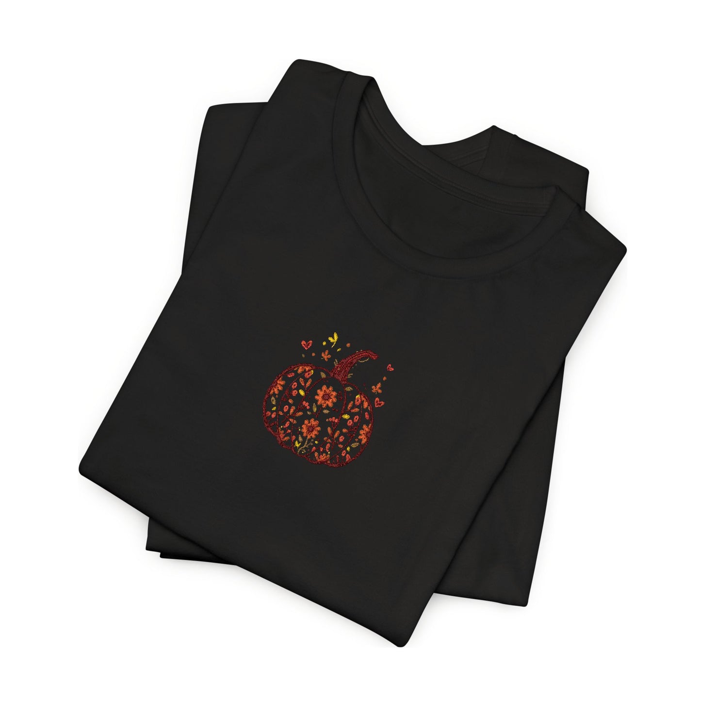 Pumpkin Embroidered Tee