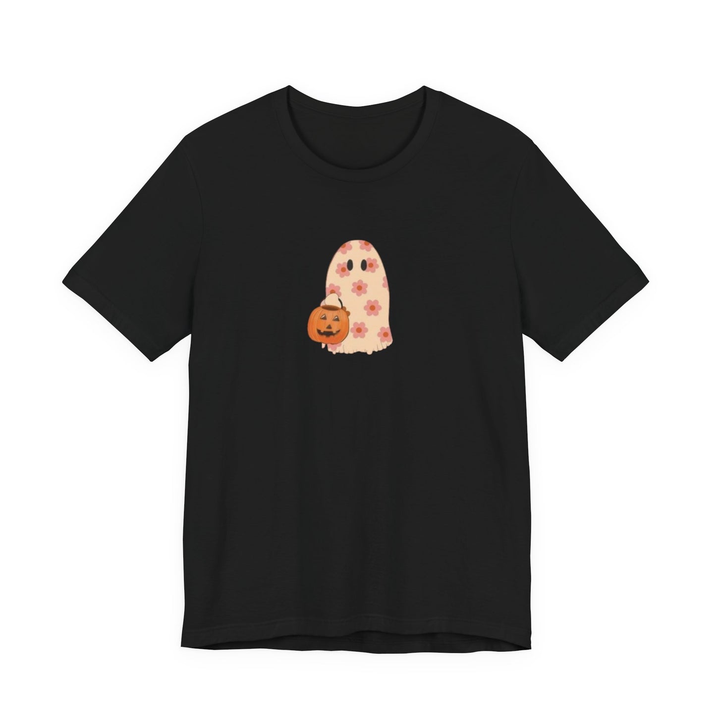 Halloween Ghost Tee, Cute Halloween Shirt, Pumpkin T-Shirt, Unisex Casual Wear, Spooky Season Apparel, Comfortable  Tee