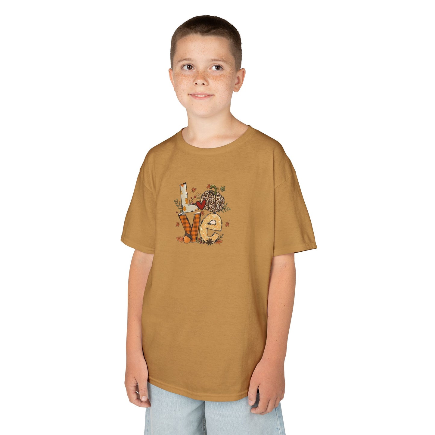Kids Love Autumn Tee, Cute Kids T-Shirt, Animal Lovers Gift, Eco-Friendly Kids Shirt, Fun Kids Gift, Nature-Themed Apparel