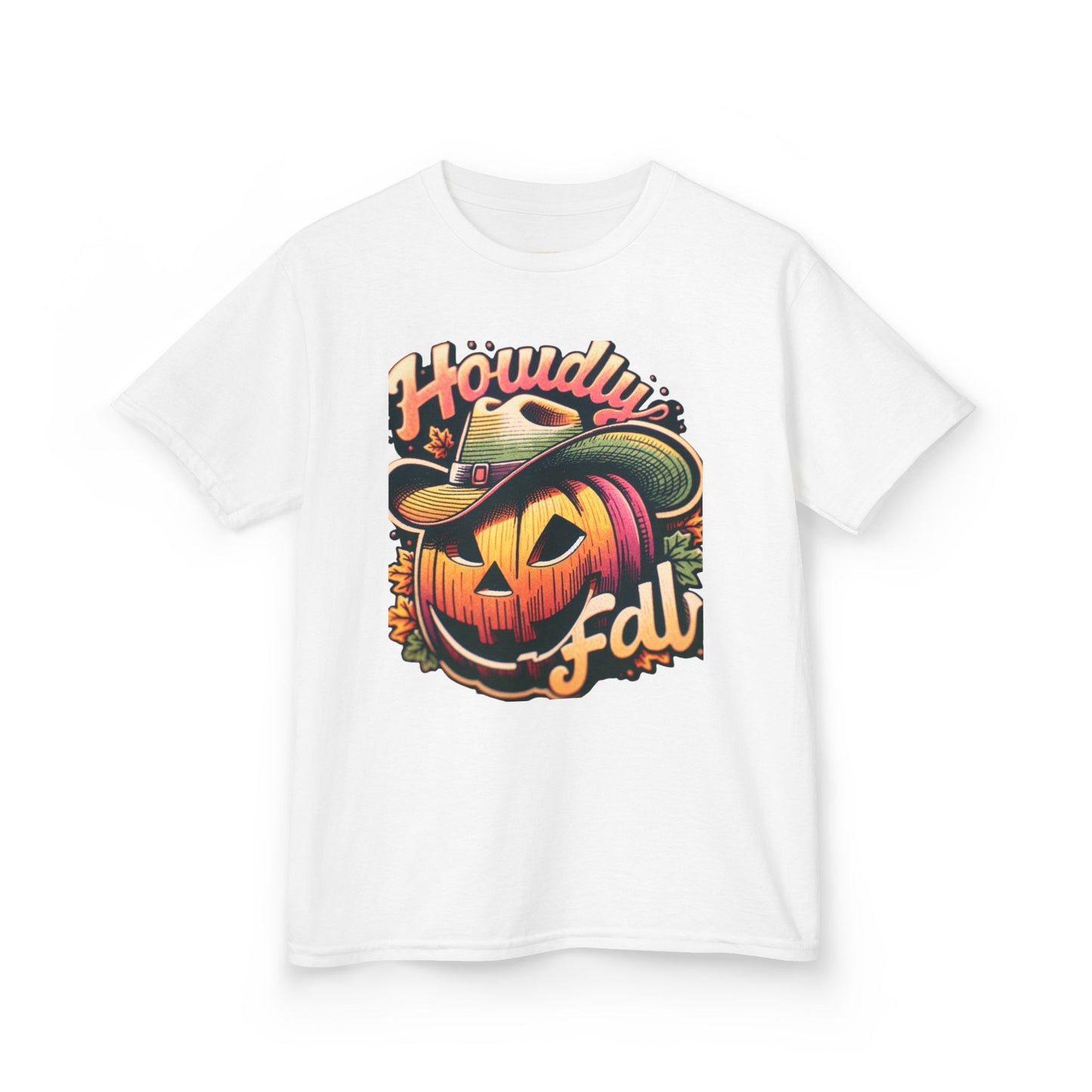 Kids Halloween Tee, Fun Pumpkin Graphic Tee, Fall Wear for Kids, Trick-or-Treat Shirt, Autumn Celebration Outfit