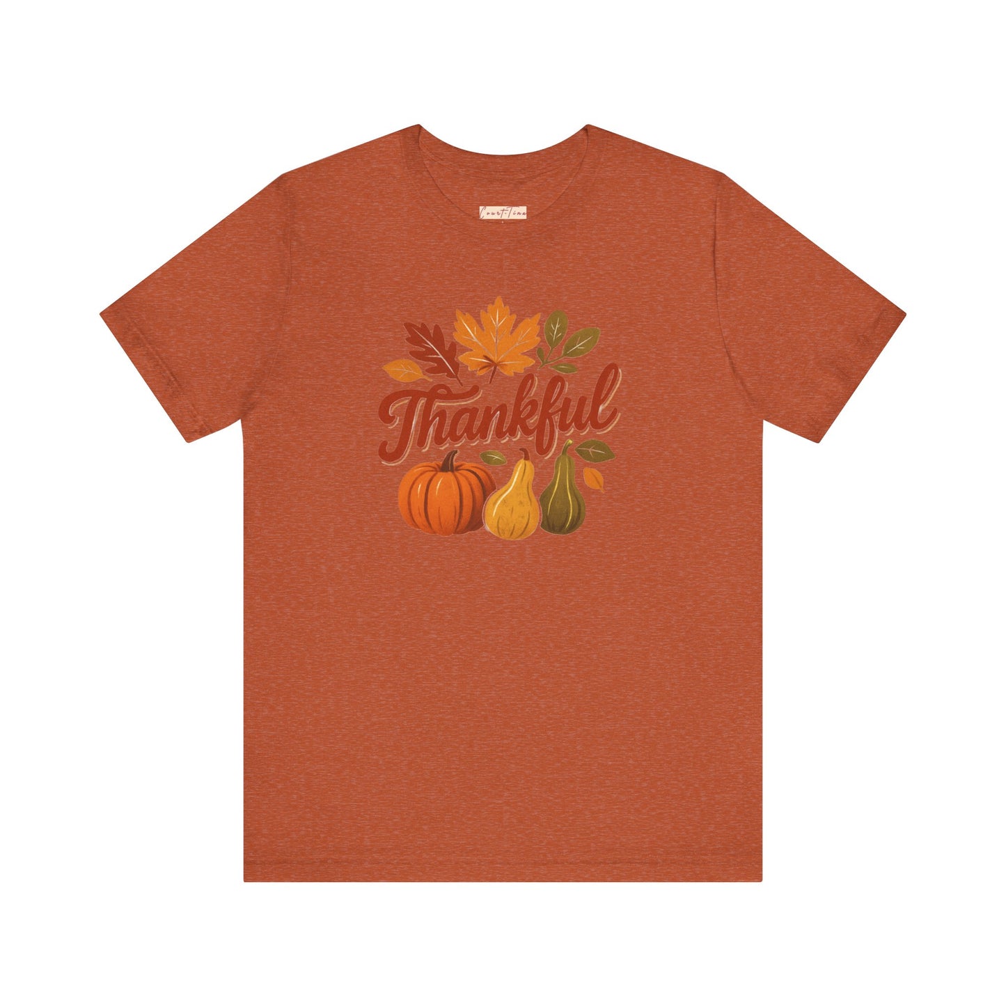 Fall Harvest Thankful Tee, Autumn Shirt, Thanksgiving Gift, Cozy Casual Wear, Unisex Fall Tee, Seasonal Apparel