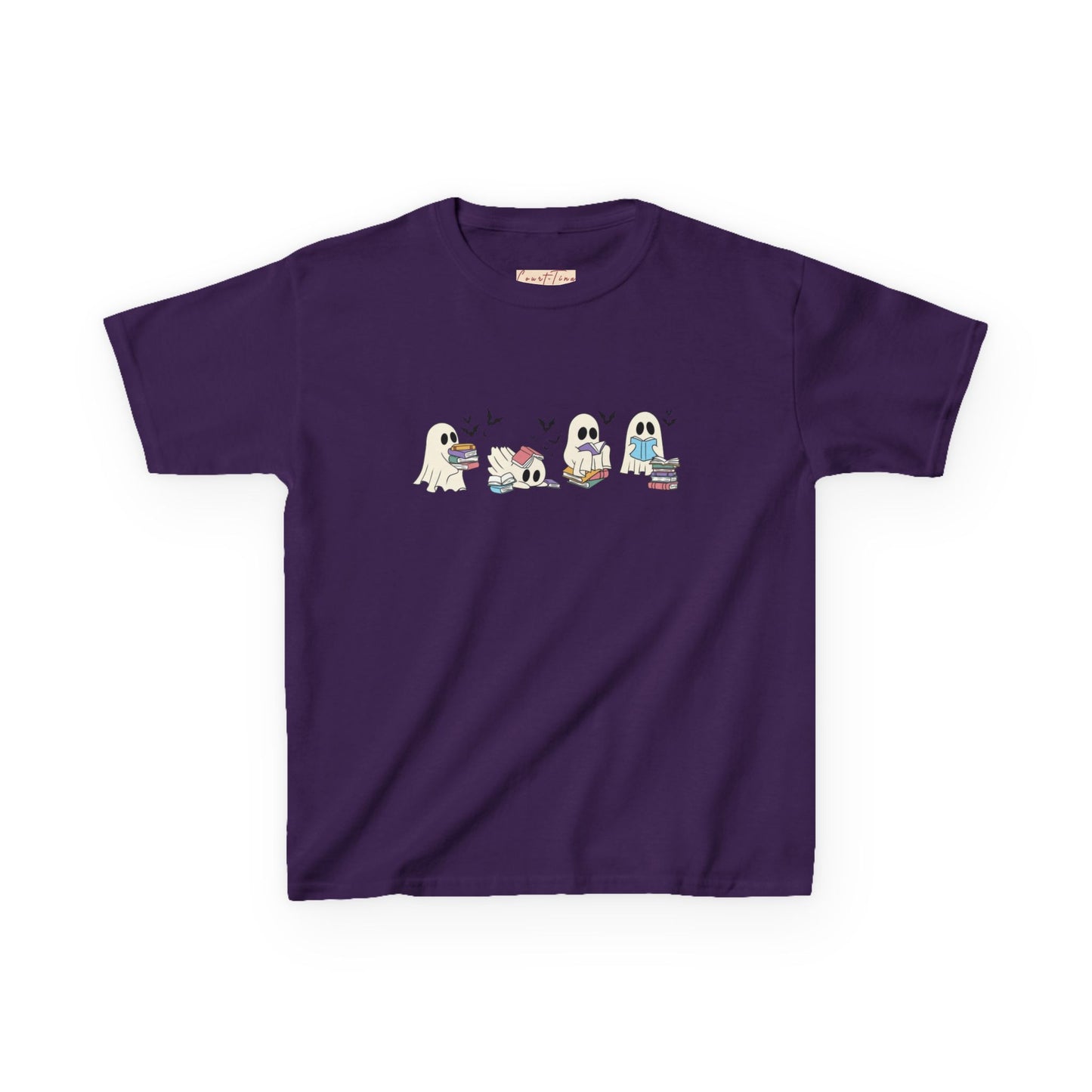 Kids Tee - Reading Ghost Fun & Playful Cotton Shirt for Boys & Girls, Kids' Gift, Birthday, Everyday Wear, Cute Animal Design
