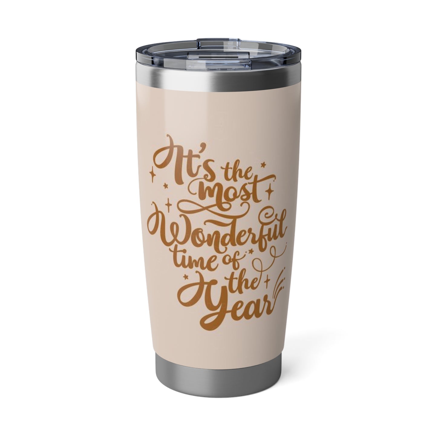Holiday 20oz Tumbler - It's the Most Wonderful Time of the Year, Travel Mug, Holiday Gift, Coffee Cup, Tea Tumbler, Personalized Drinkware