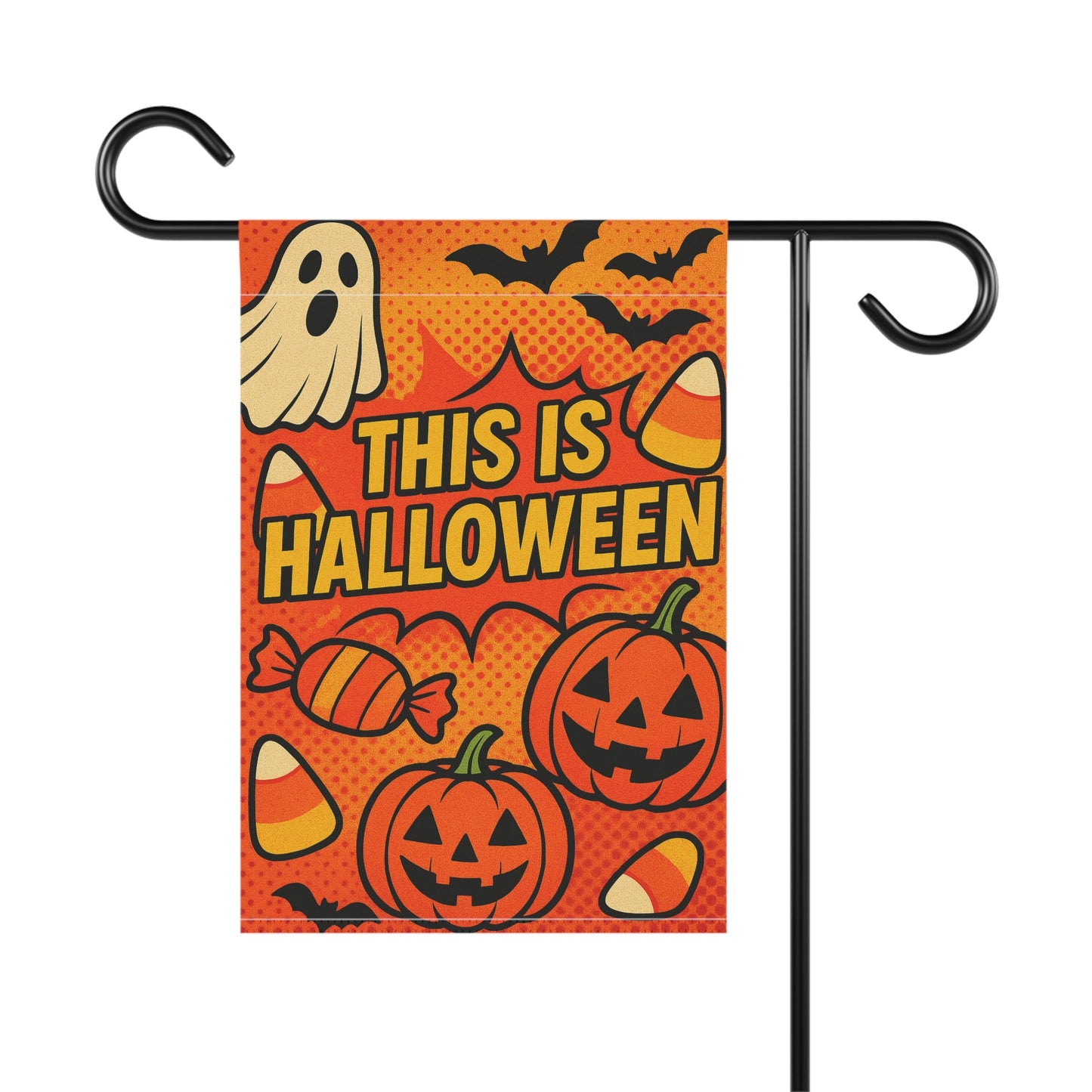 Halloween Garden Banner, Spooky Home Decor, Fall Decorations, Outdoor Halloween Sign, Seasonal Yard Art