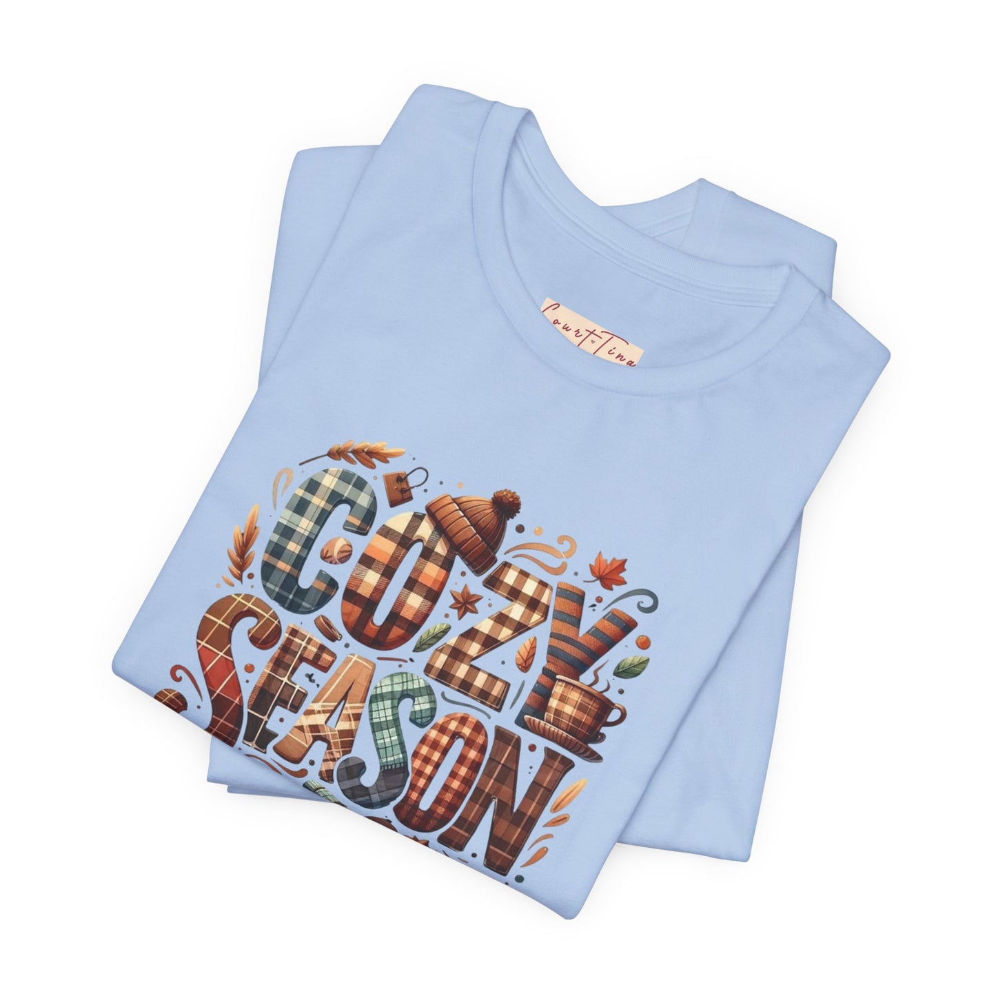 Cozy Season Tee, Comfortable Unisex Shirt for Fall, Autumn Outfit, Gift for Thanksgiving, Casual Wear, Seasonal T-Shirt