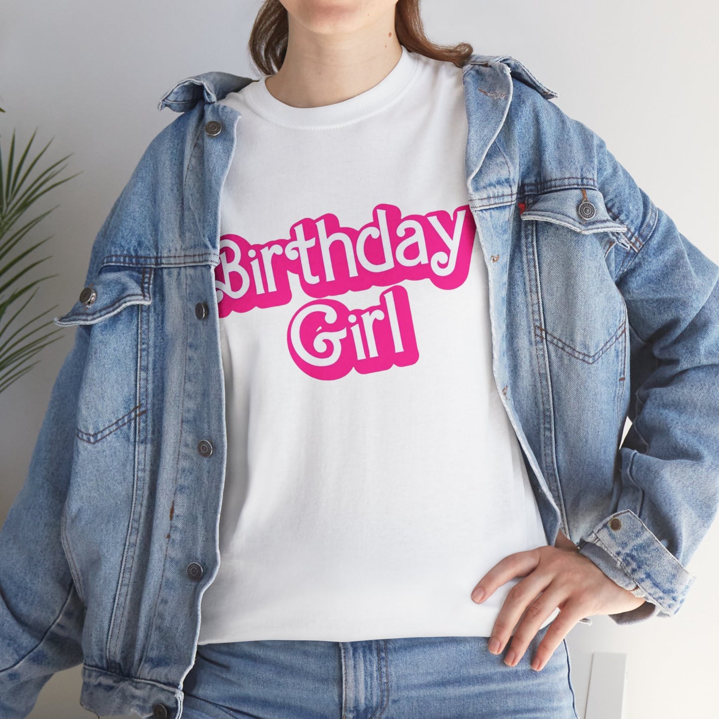 Birthday Girl Unisex Heavy Cotton Tee, Fun Party Tee, Birthday Celebration Shirt, Gift for Birthday Girl, Lounge Wear, Trendy Casual Top
