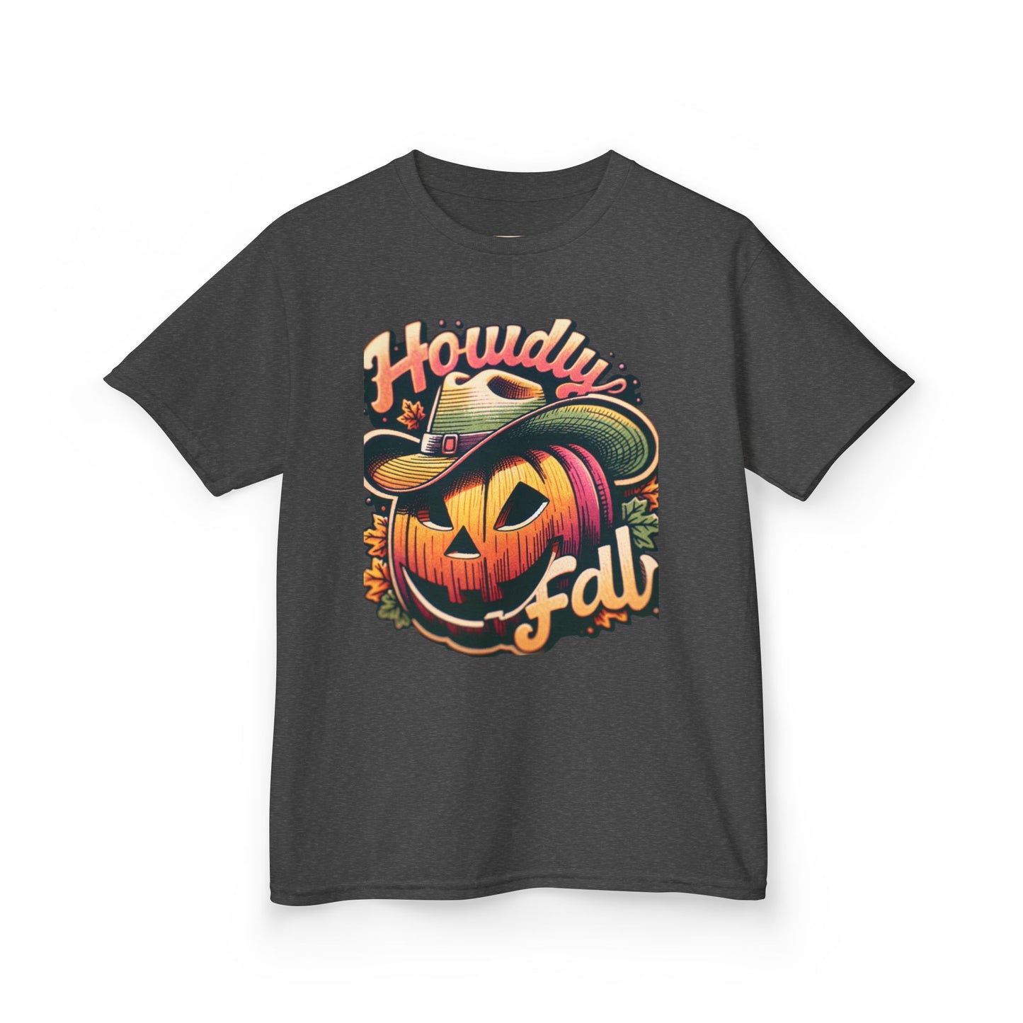 Kids Halloween Tee, Fun Pumpkin Graphic Tee, Fall Wear for Kids, Trick-or-Treat Shirt, Autumn Celebration Outfit