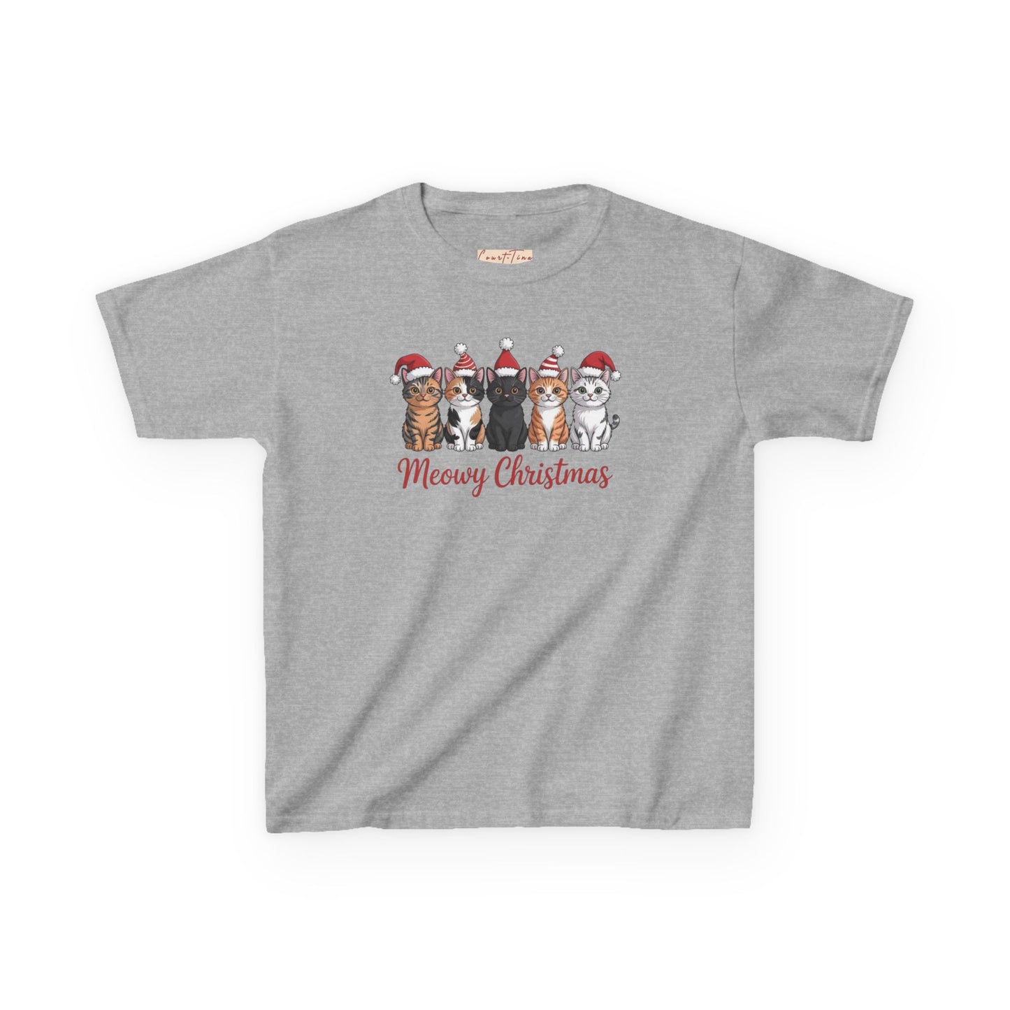 Meowy Christmas Kids Tee