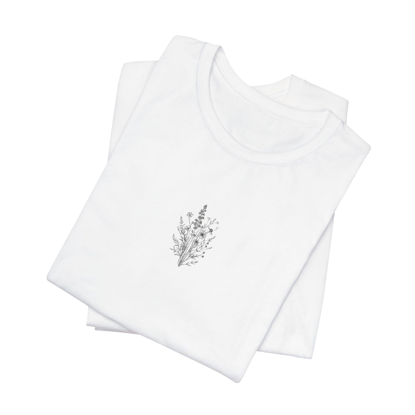 Floral Short Sleeve Tee, Unisex Casual T-Shirt, Perfect Gift for Plant Lovers, Summer Wardrobe Essential, Nature-Inspired Clothing, [...]