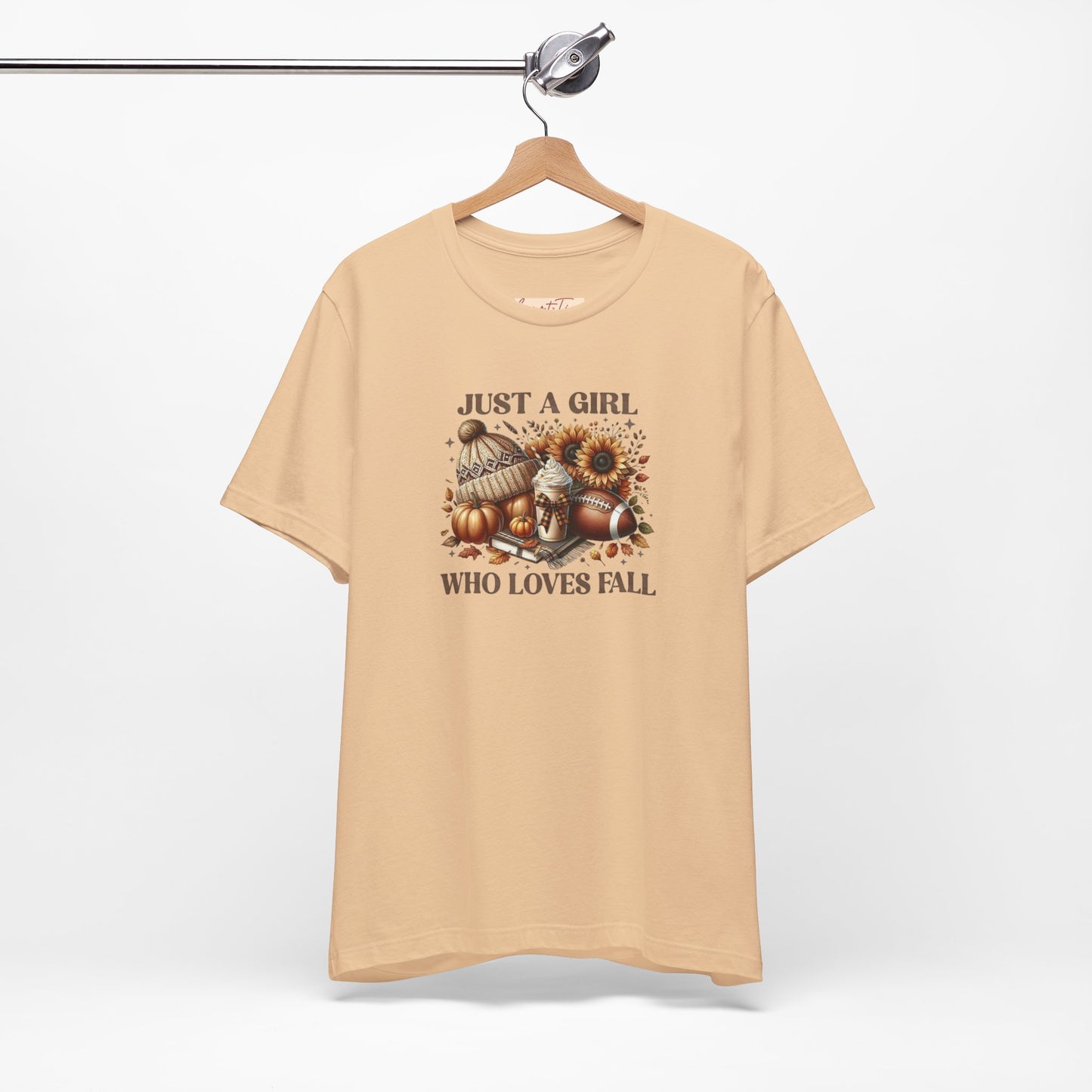 Fall Lover Tee, Just a Girl Who Loves Fall Shirt, Autumn Graphic Tee, Seasonal Sweatshirt, Cozy Fall Apparel, Thanksgiving Gift