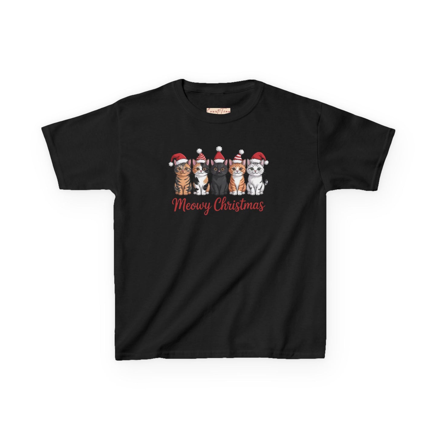 Meowy Christmas Kids Tee